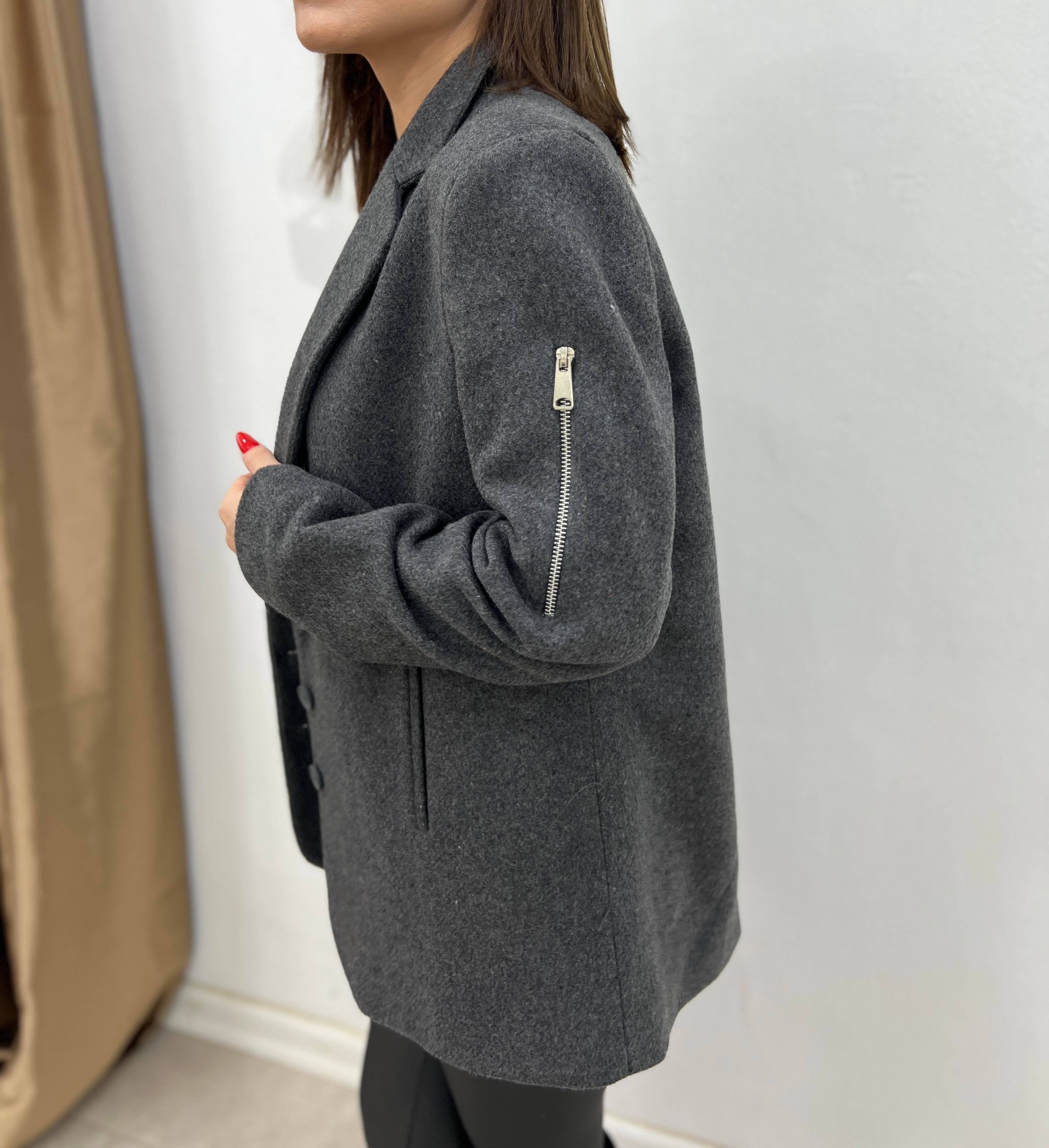 MARKA MODEL TASARIM MODEL KAŞE CEKET ANTRASİT