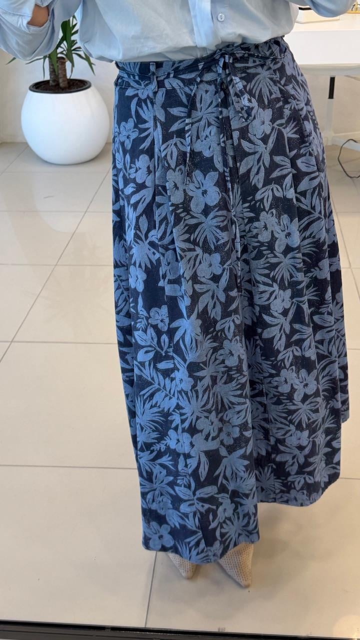 MAVİ DESENLİ ÇAN KESİM ETEK