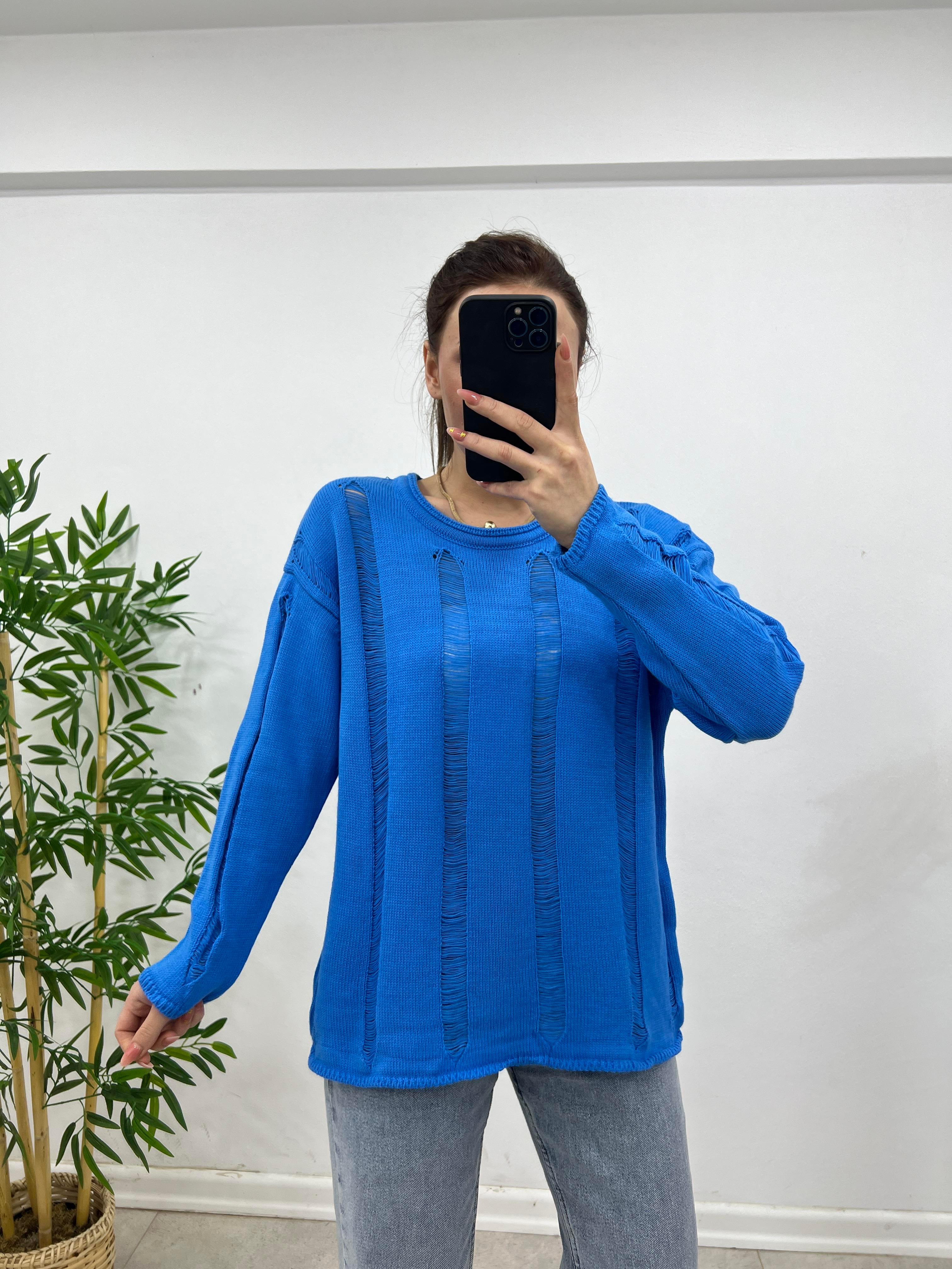 MERSERİZE TRİKO MAVİ