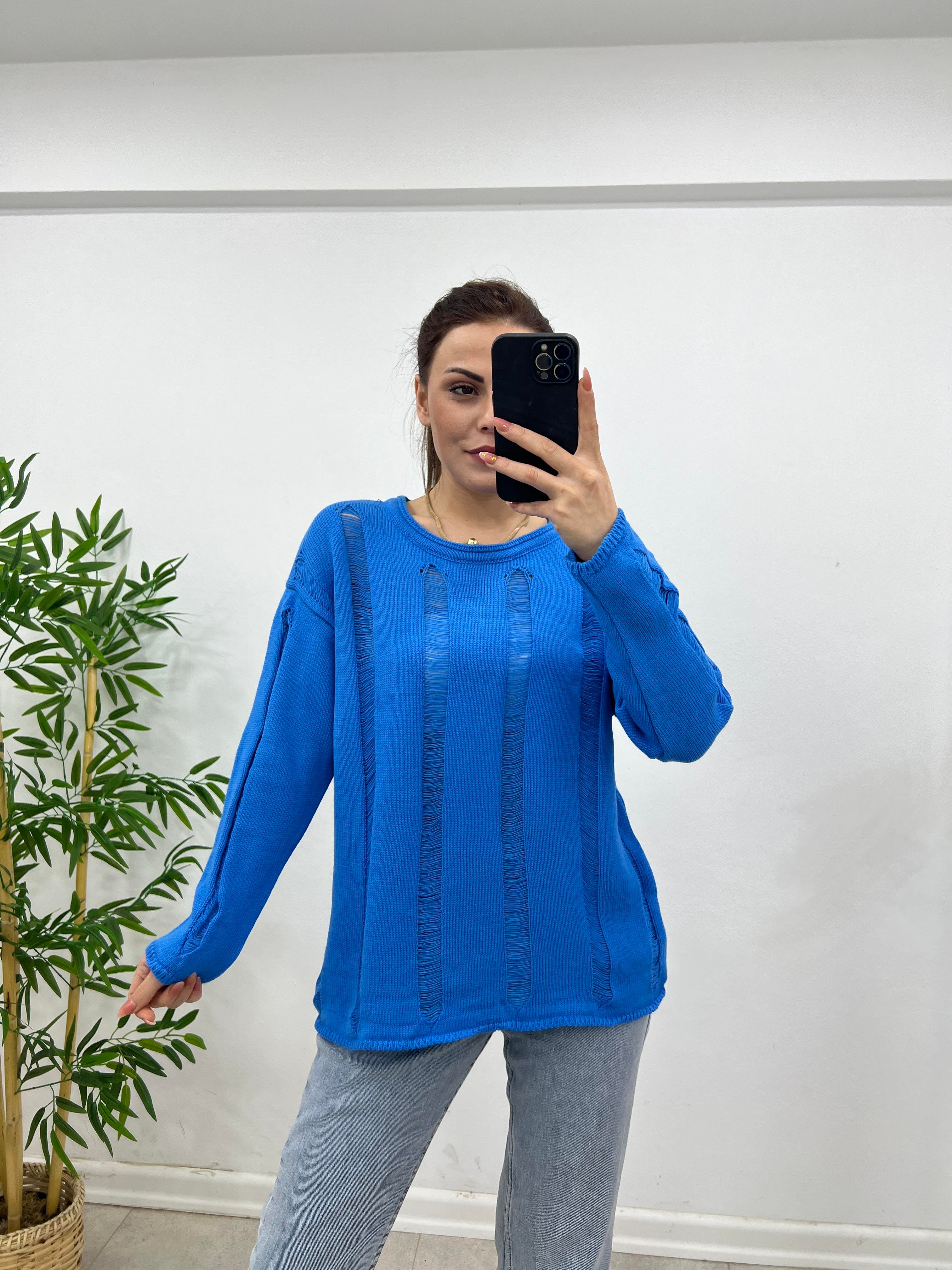 MERSERİZE TRİKO MAVİ