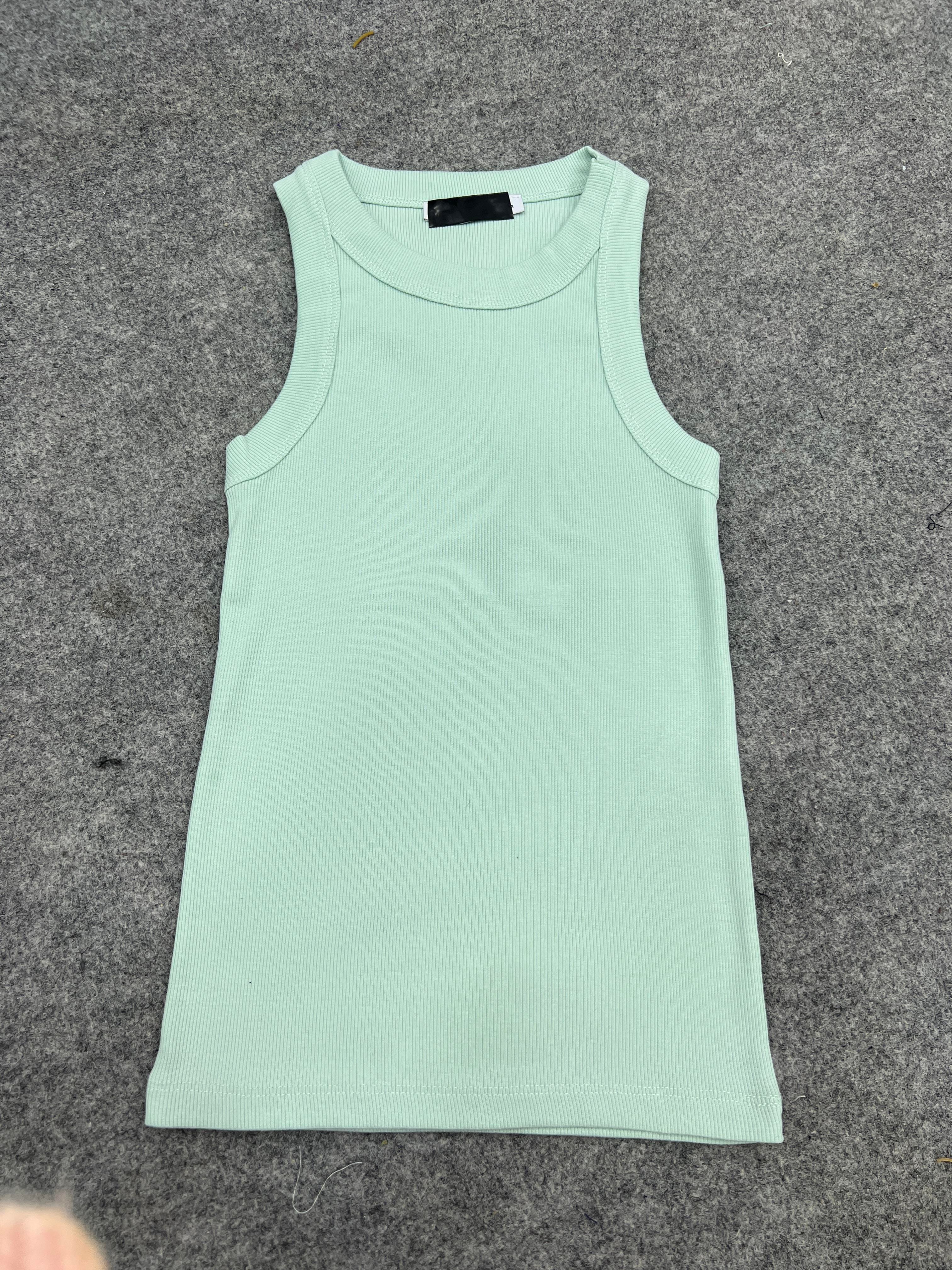 MİNT YEŞİLİ KALIN BİYELİ CROP