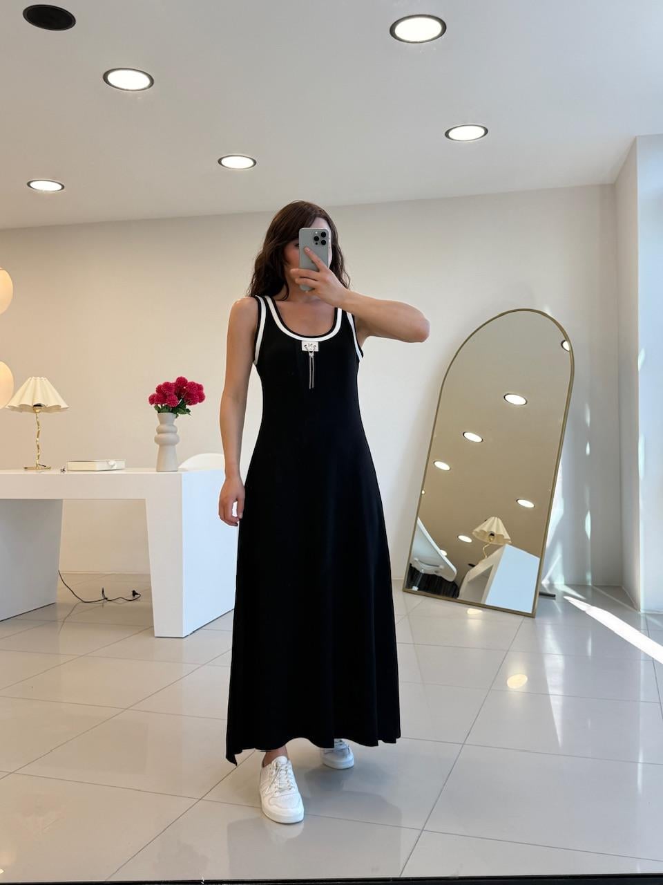 MODAL KUMAŞ BİYELİ ELBİSE