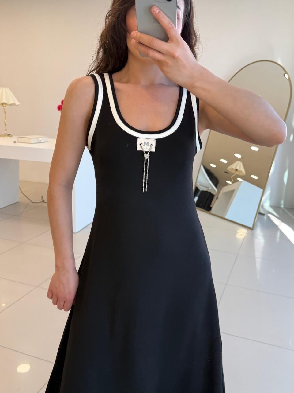 MODAL KUMAŞ BİYELİ ELBİSE