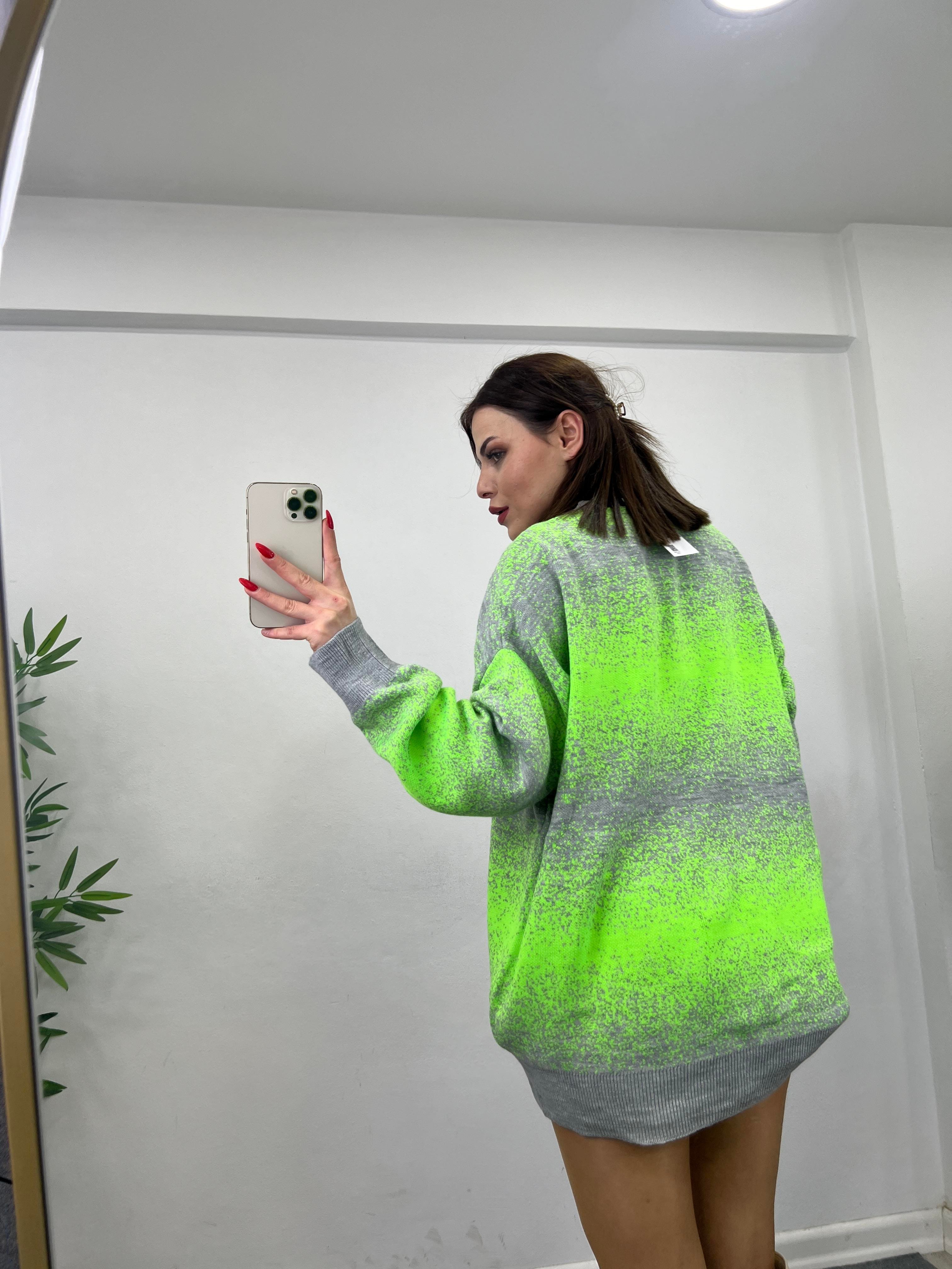 NEON YEŞİLİ HIRKA