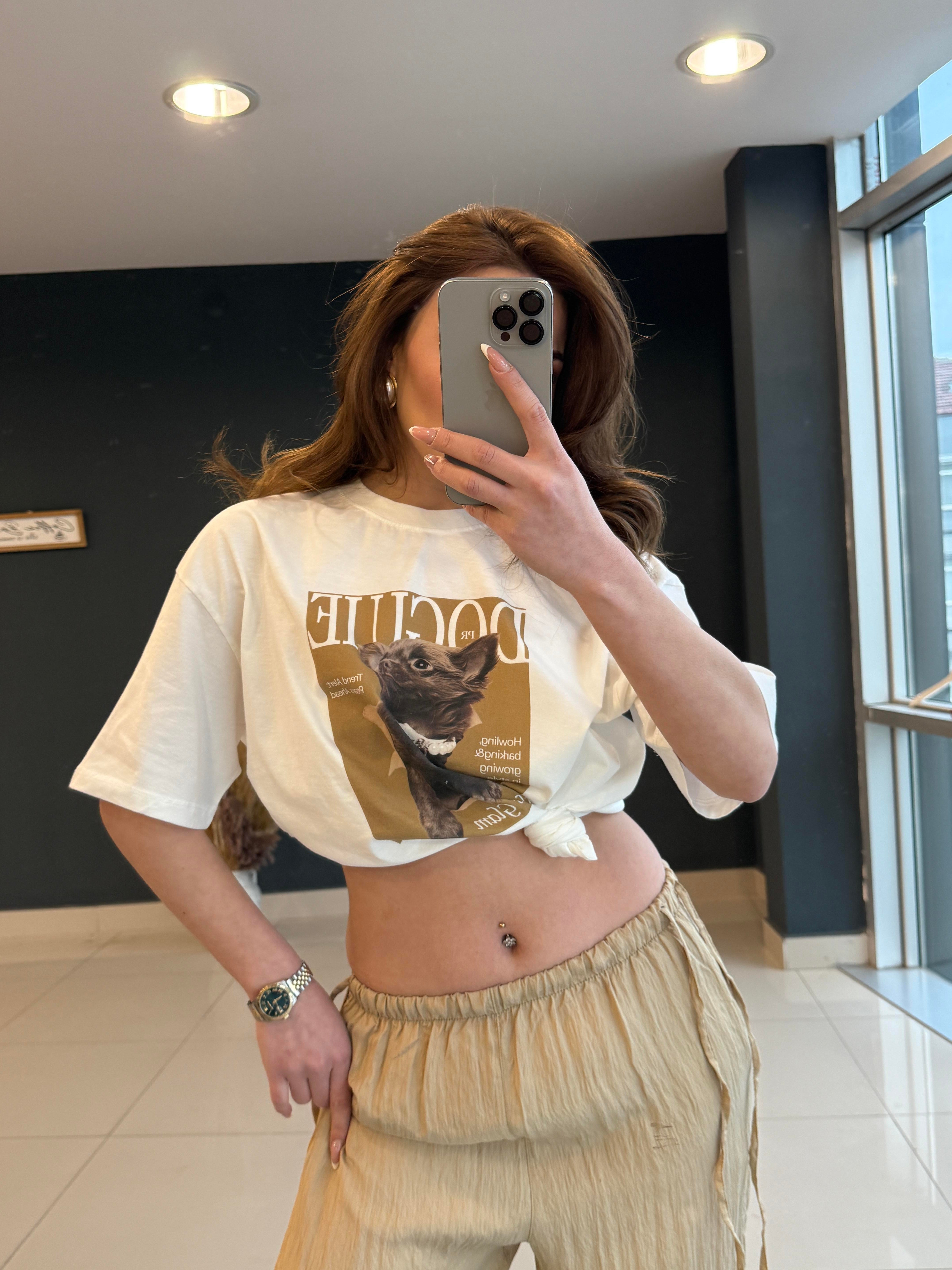 ÖNÜ BASKILI BEYAZ THİŞÖRT