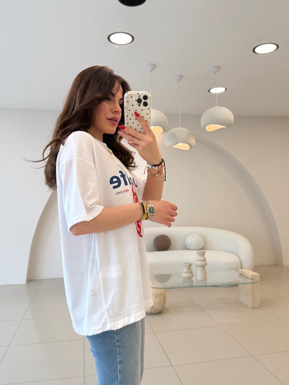 ÖNÜ BASKILI TSHIRT ( COOLLİFE )