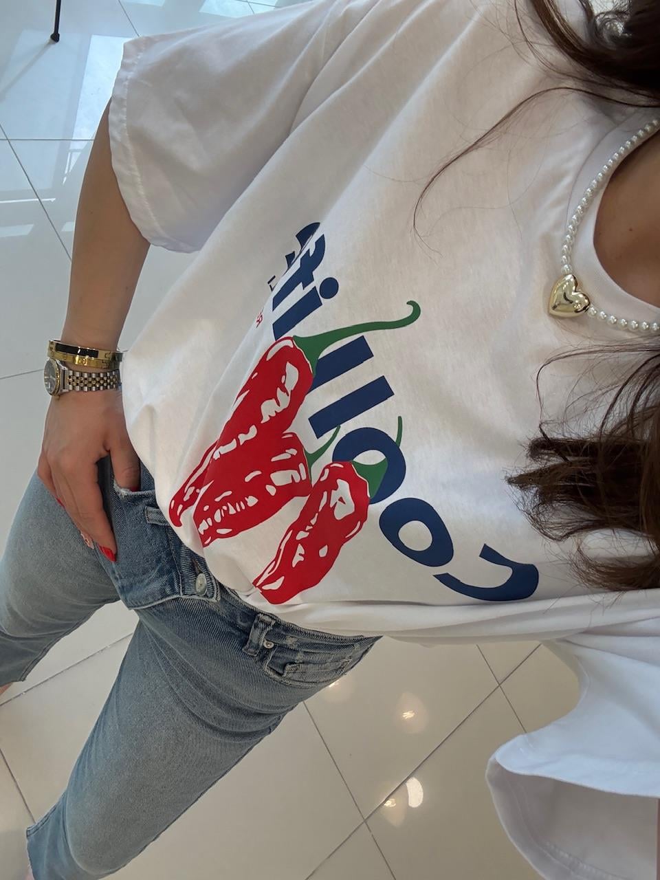 ÖNÜ BASKILI TSHIRT ( COOLLİFE )