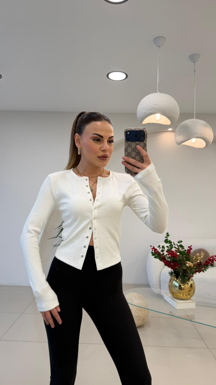 ÖNÜ FULL ÇITLI BADY BEYAZ