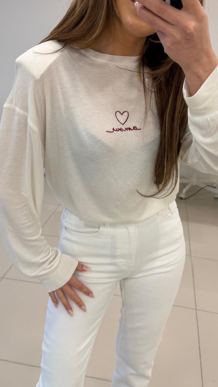 ÖNÜ YAZILI PAMUK BASİC EKRU