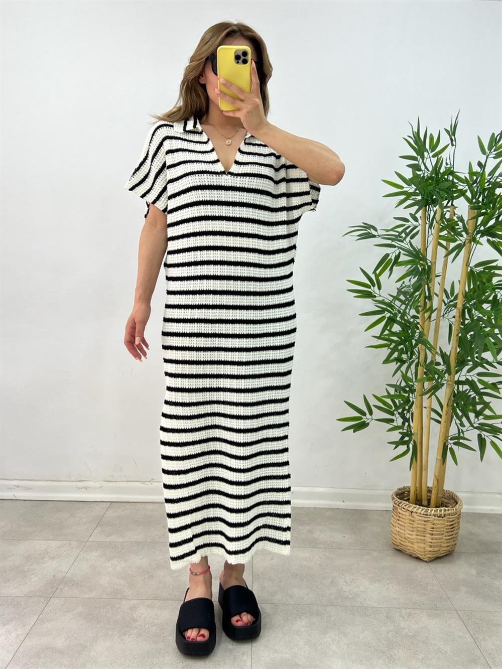 ÖRGÜ MERSERİZE ELBİSE