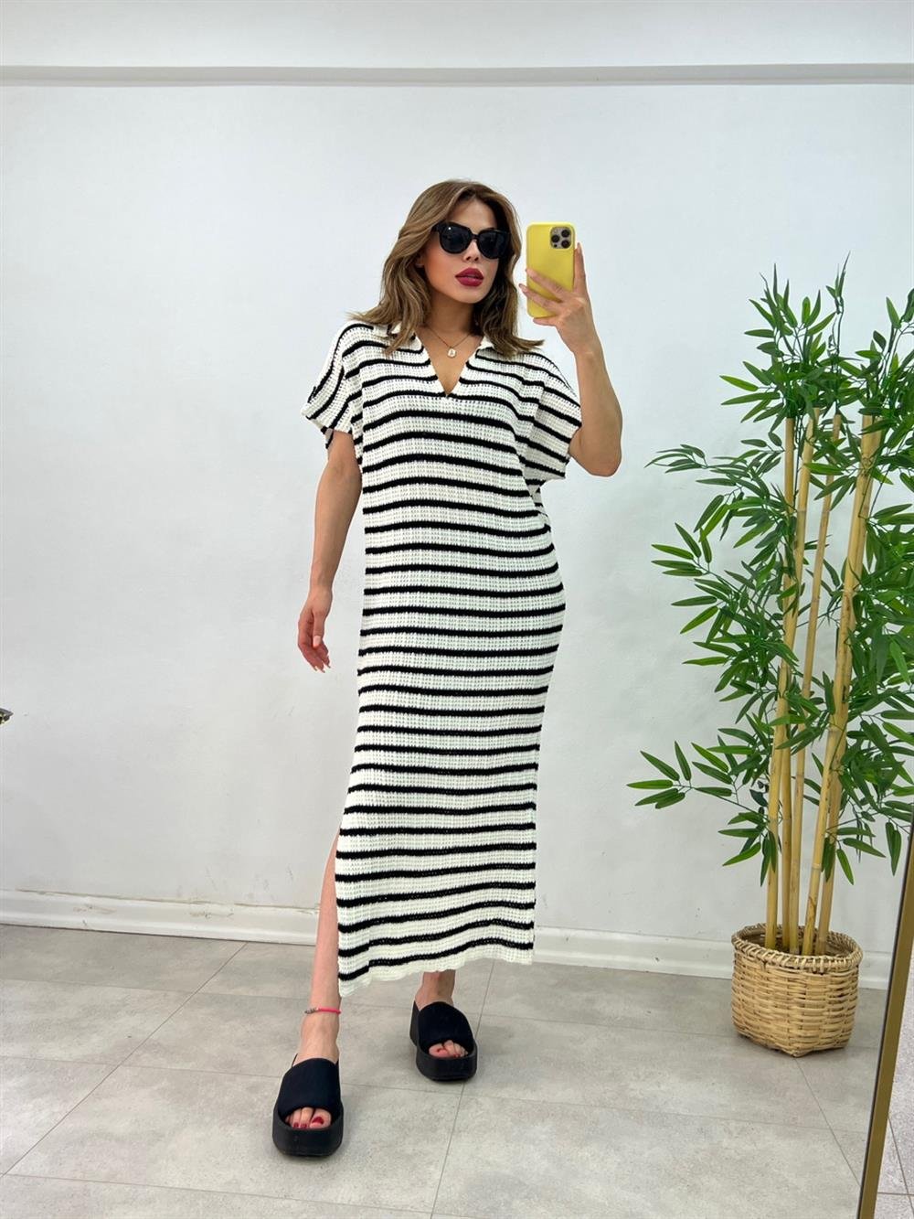 ÖRGÜ MERSERİZE ELBİSE