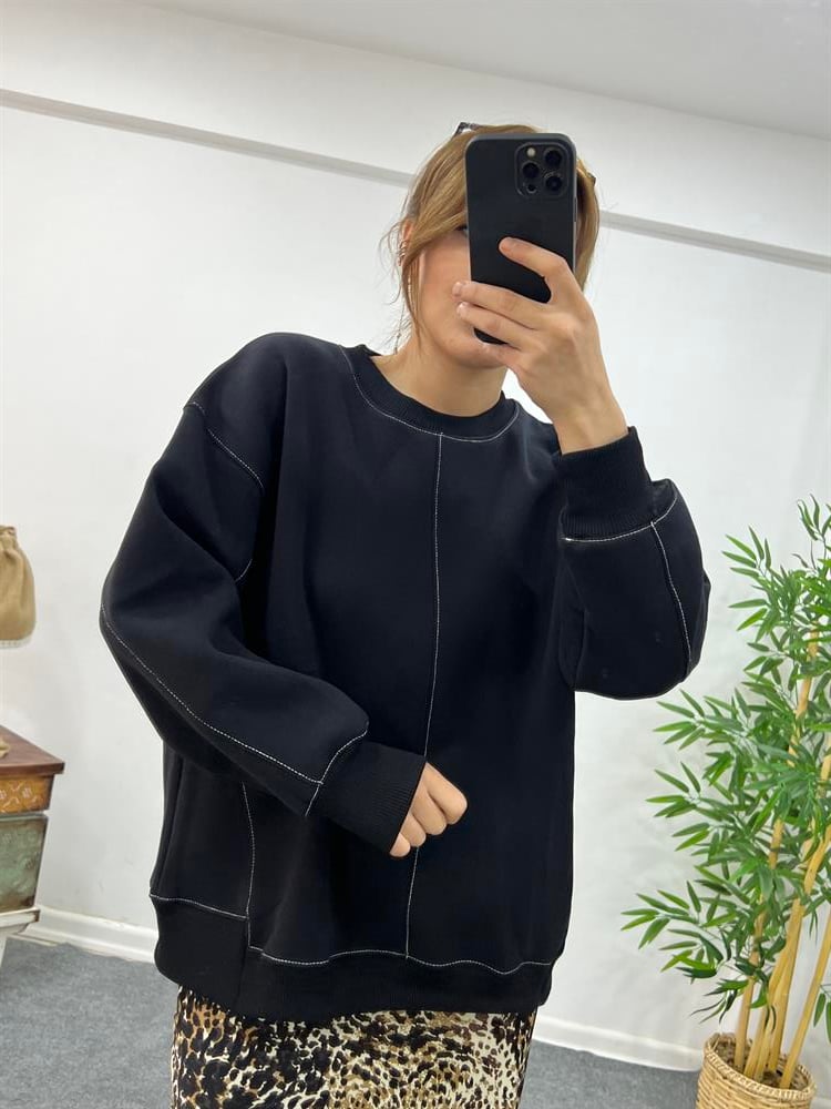 ORJİNAL MARKA ARKASI İŞLEMELİ SWEAT