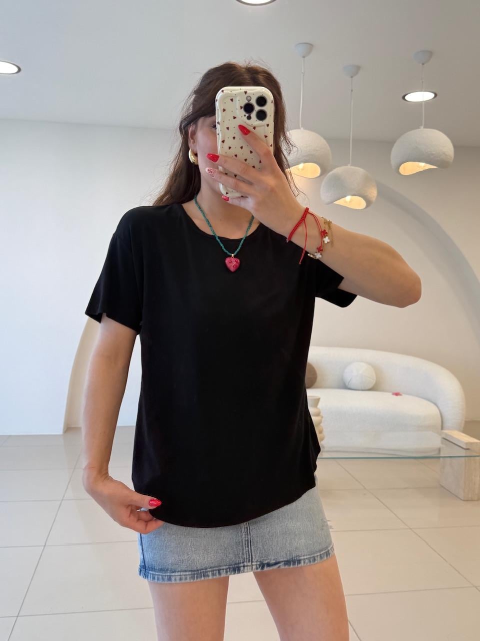 ORJINAL MARKA BİSİKLET YAKA TSHIRT SİYAH