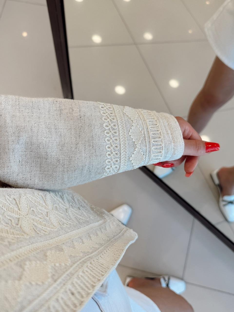 ORJINAL MARKA ETNİK DESEN CEKET