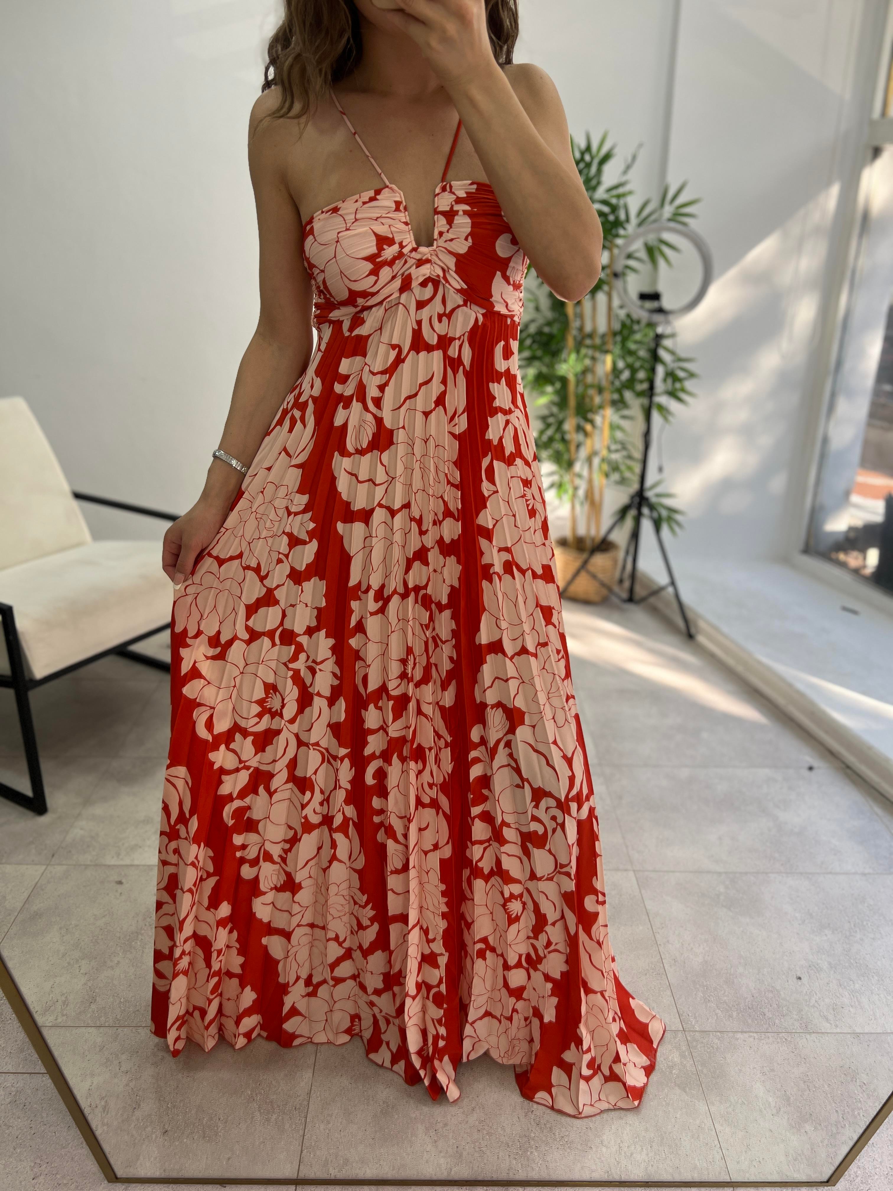 ORJİNAL MARKA İP ASKILI DEKOLTELİ ELBİSE