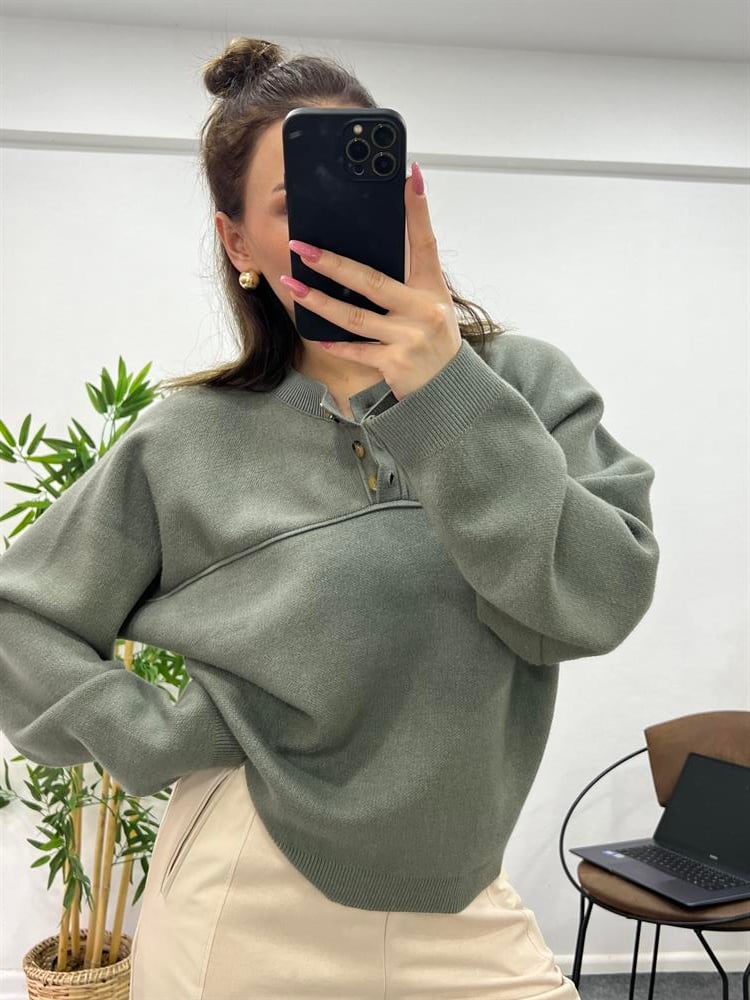 ORJİNAL MARKA ÖNÜ DÜĞMELİ TRİKO 