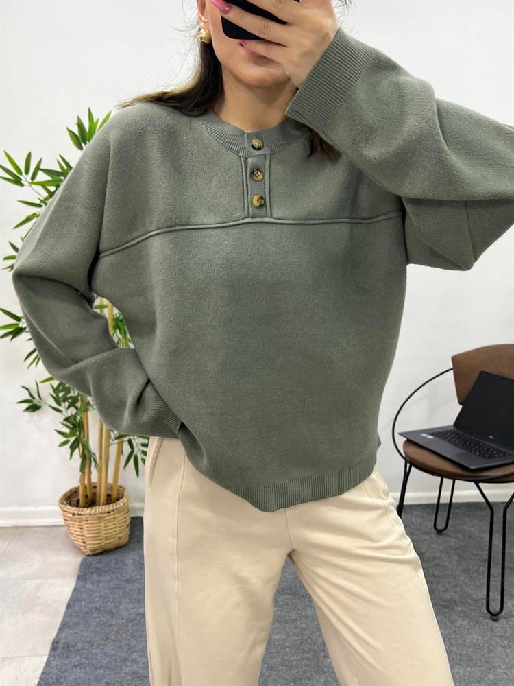 ORJİNAL MARKA ÖNÜ DÜĞMELİ TRİKO 