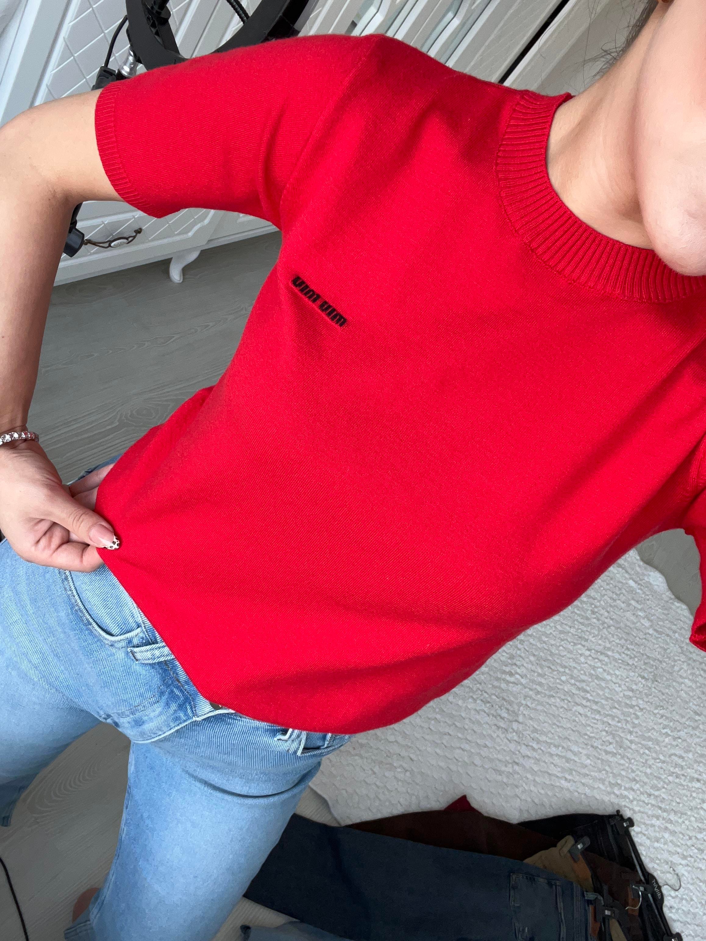 ORJİNAL MARKA PAMUK TRİKO TSHİRT KIRMIZI