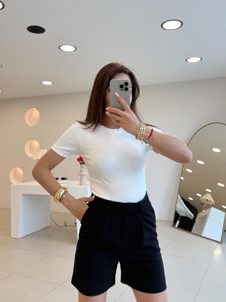 ORJINAL MARKA SLIM FIT TSHIRT BEYAZ