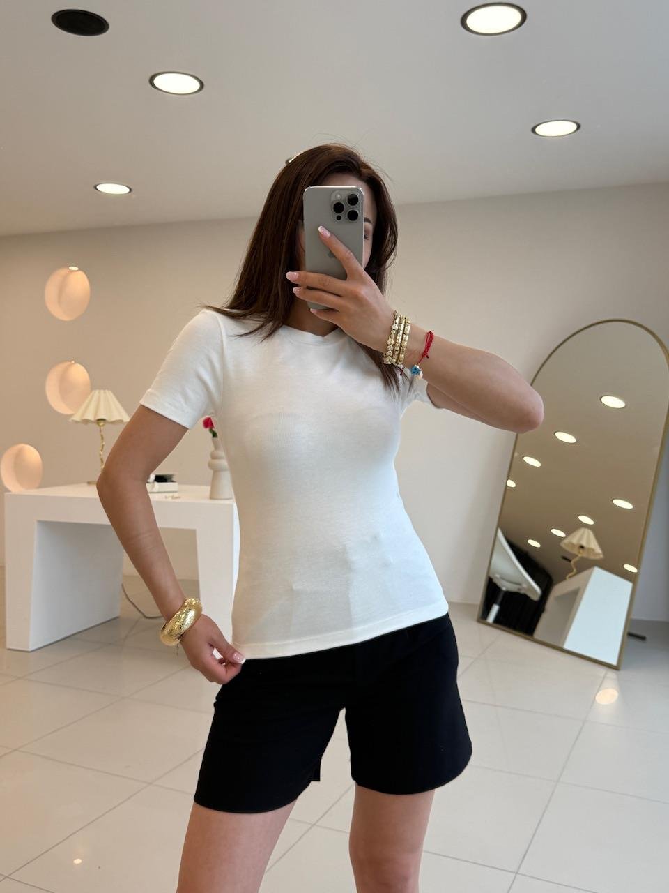 ORJINAL MARKA SLIM FIT TSHIRT BEYAZ