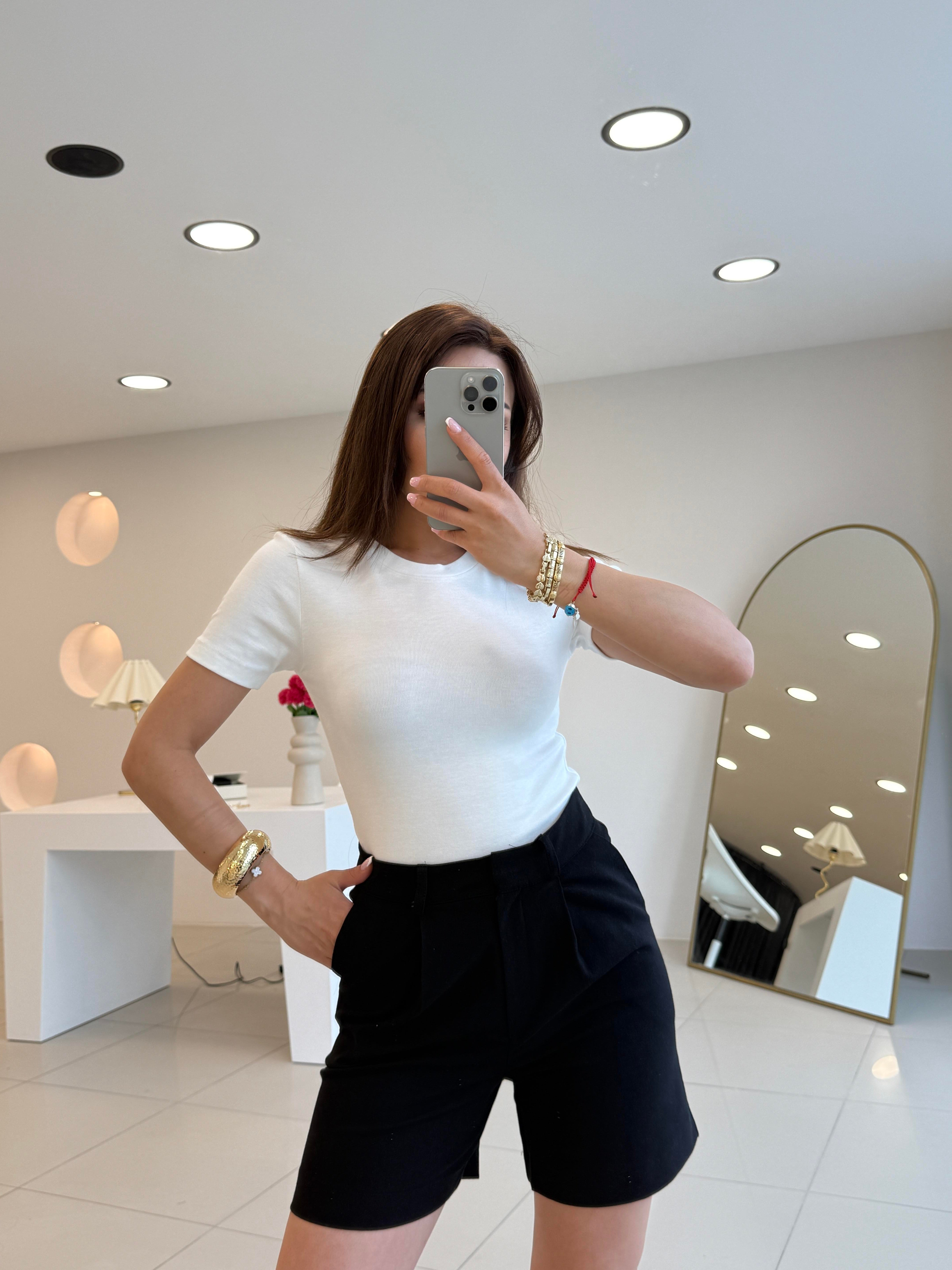 ORJINAL MARKA SLIM FIT TSHIRT BEYAZ