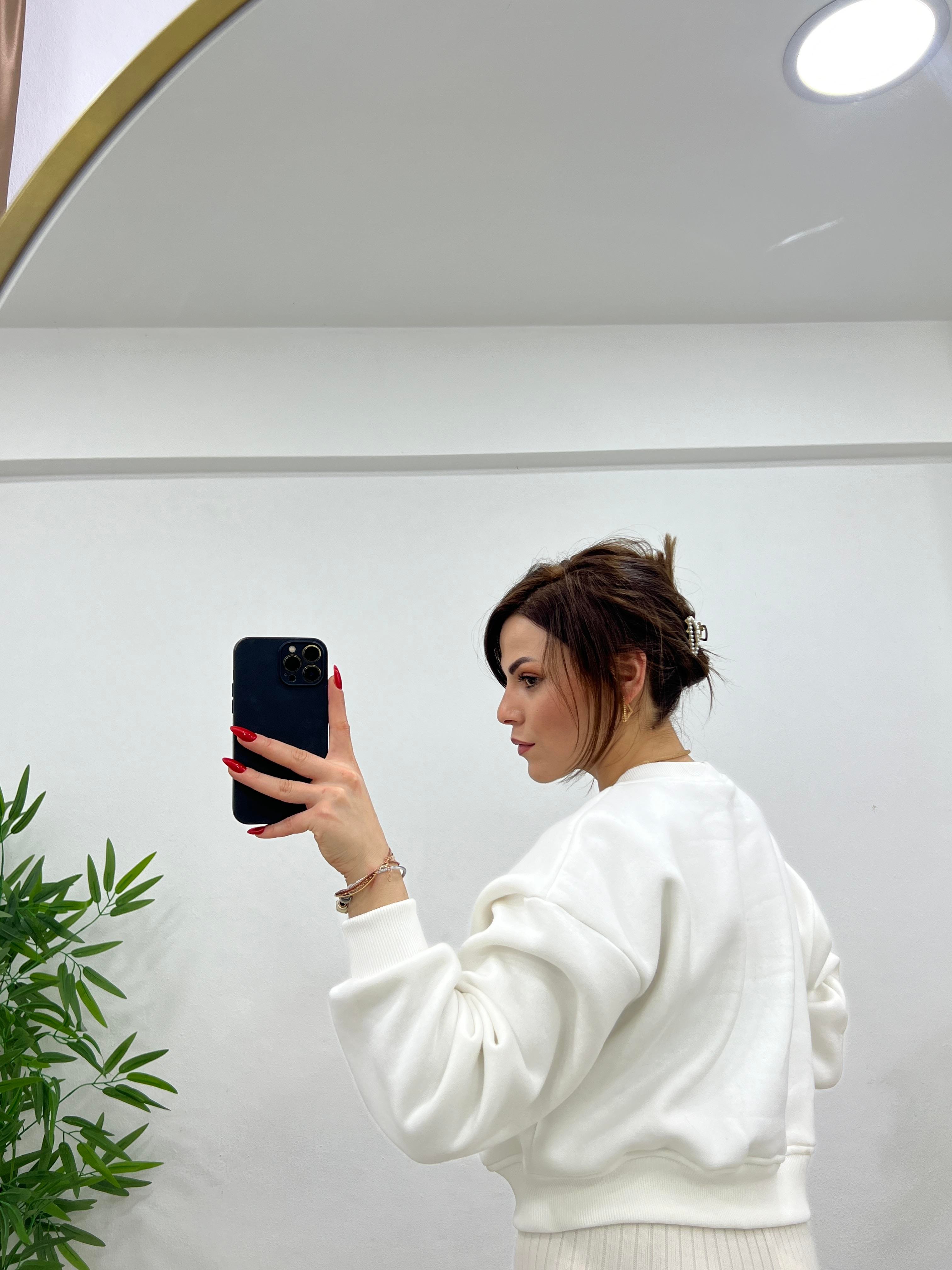 ORJİNAL MARKA SWEAT BEYAZ