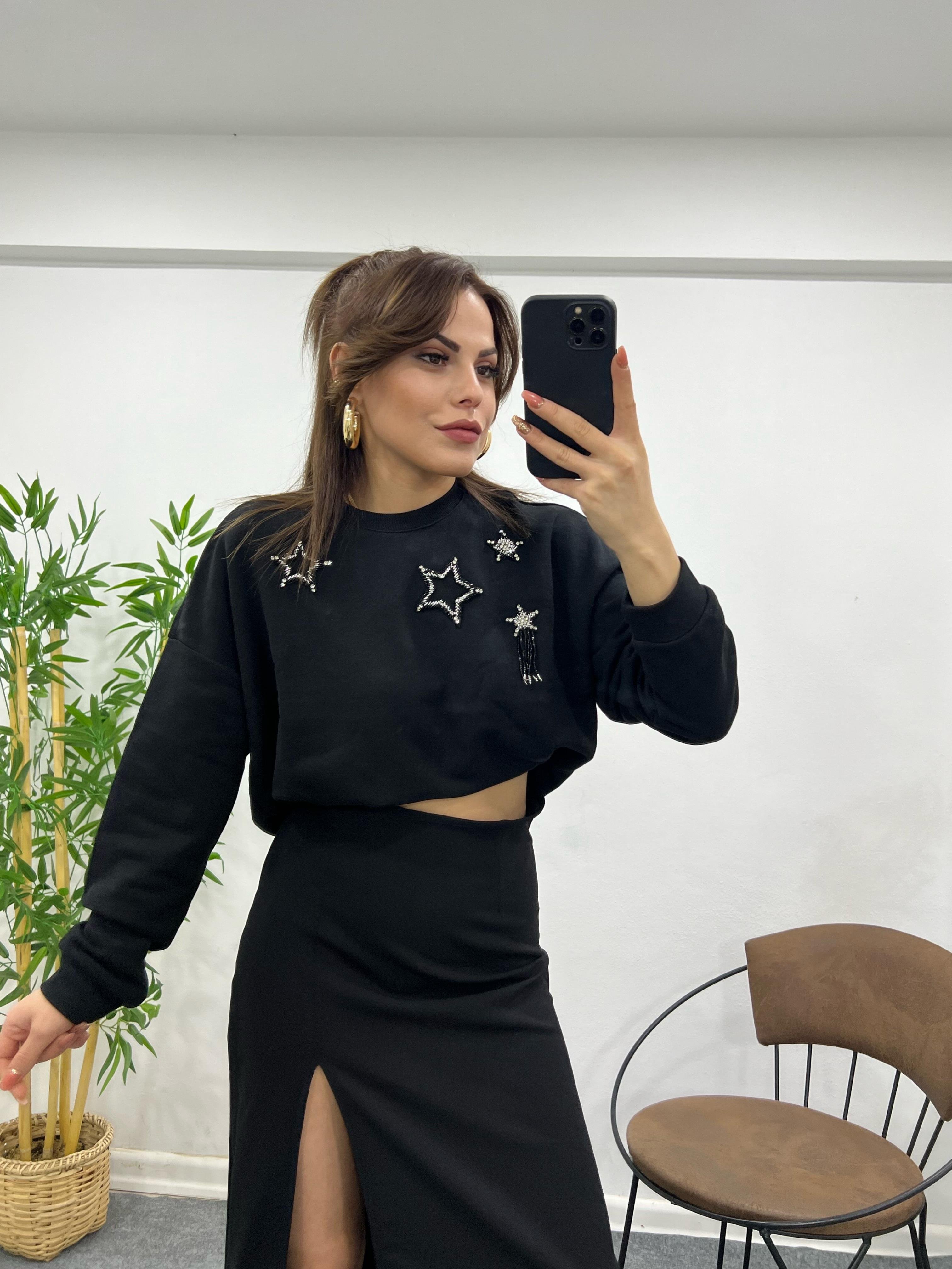 ORJİNAL MARKA TAŞLI SWEAT