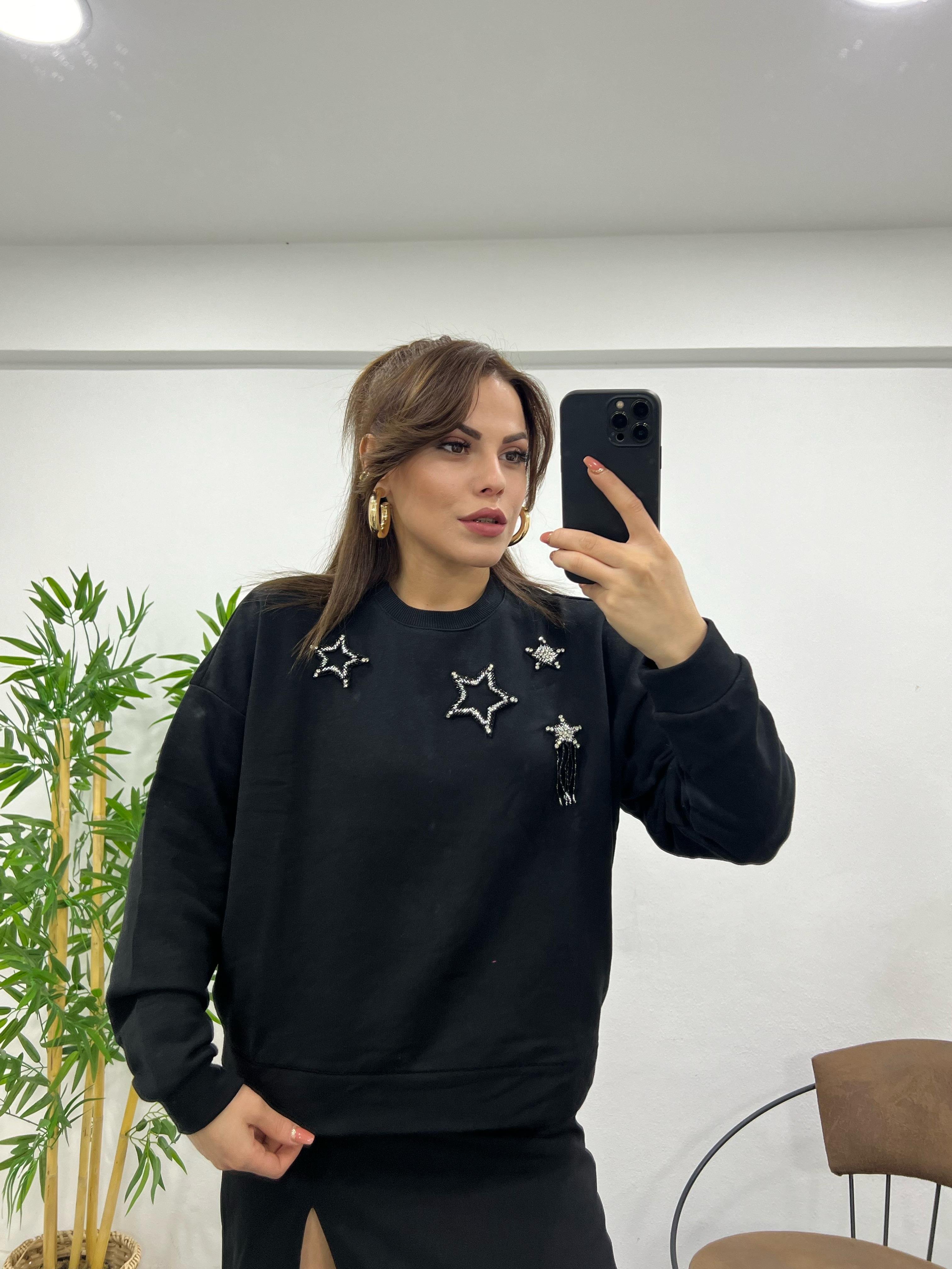 ORJİNAL MARKA TAŞLI SWEAT