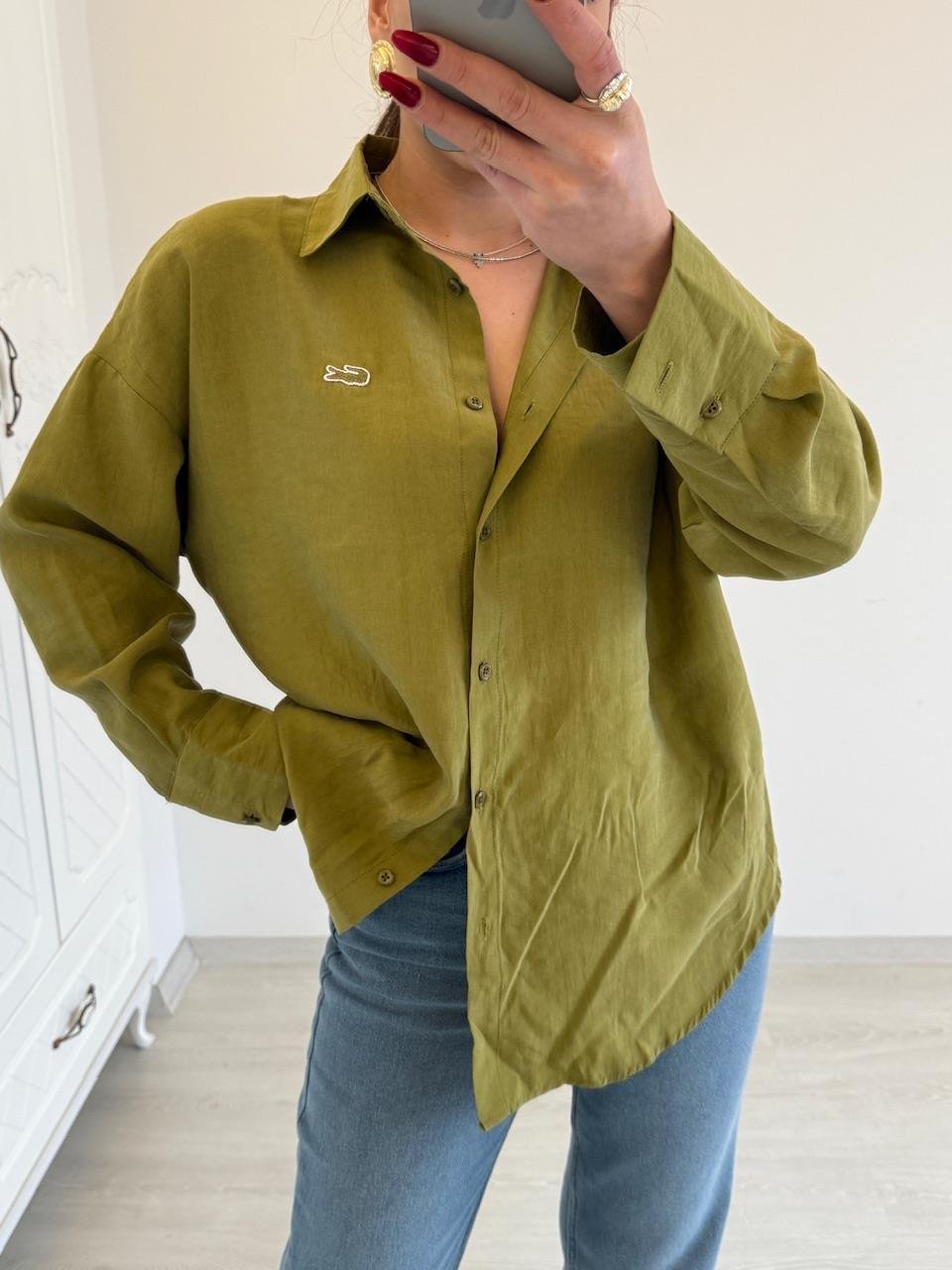 ORJINAL MARKA TENSEL GÖMLEK YEŞİL