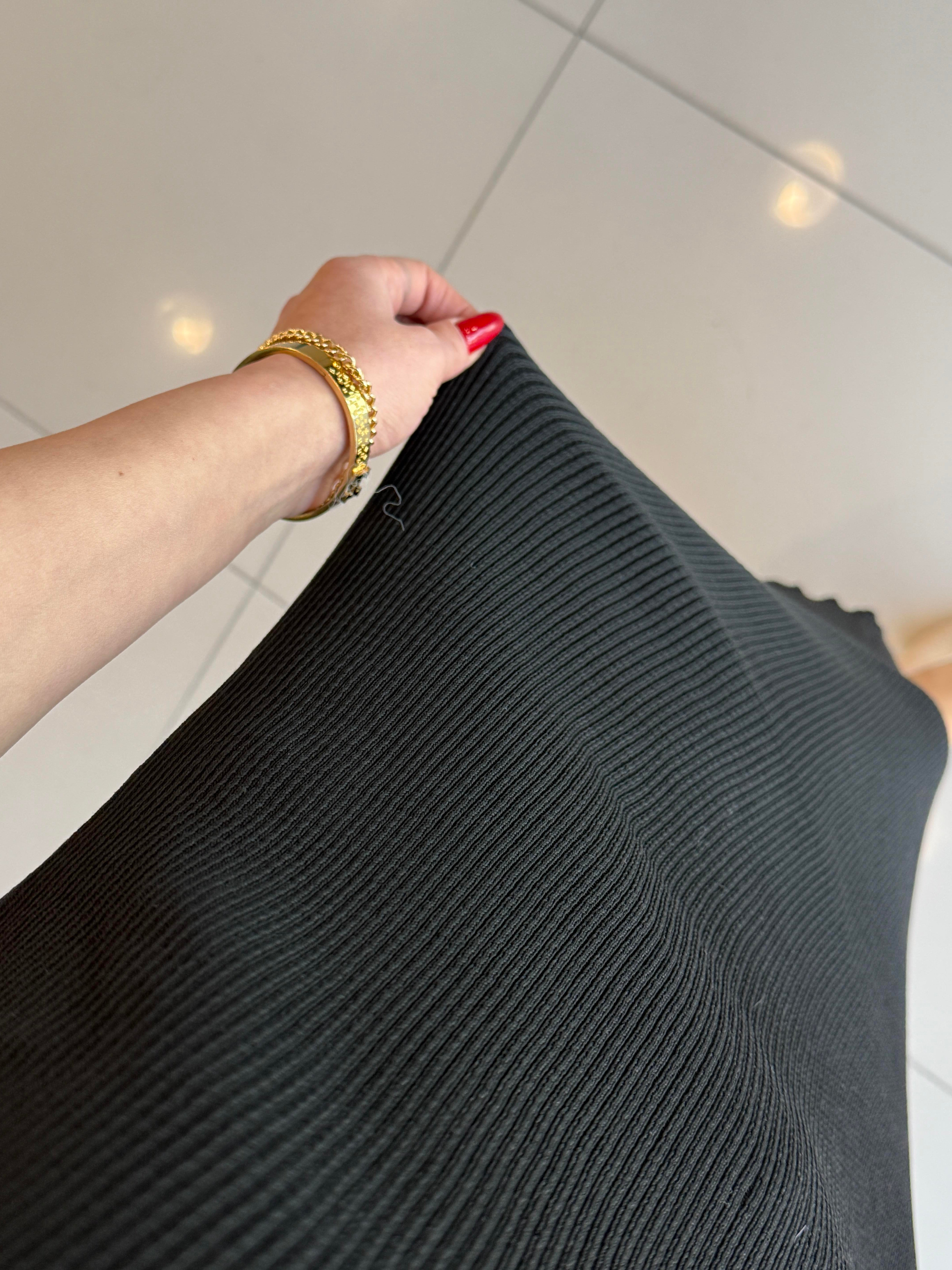 ORJİNAL MARKA TRİKO ELBİSE SİYAH