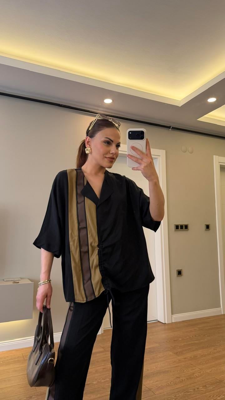 Orjinal Model Ayarlanabilir Büzgülü Takım Antrasit 