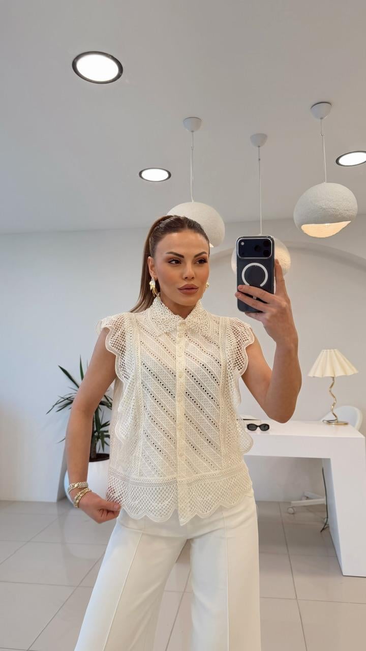 ÖZEL SERİ GÜPÜRLÜ DANTEL GÖMLEK