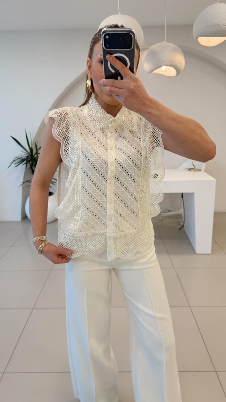 ÖZEL SERİ GÜPÜRLÜ DANTEL GÖMLEK
