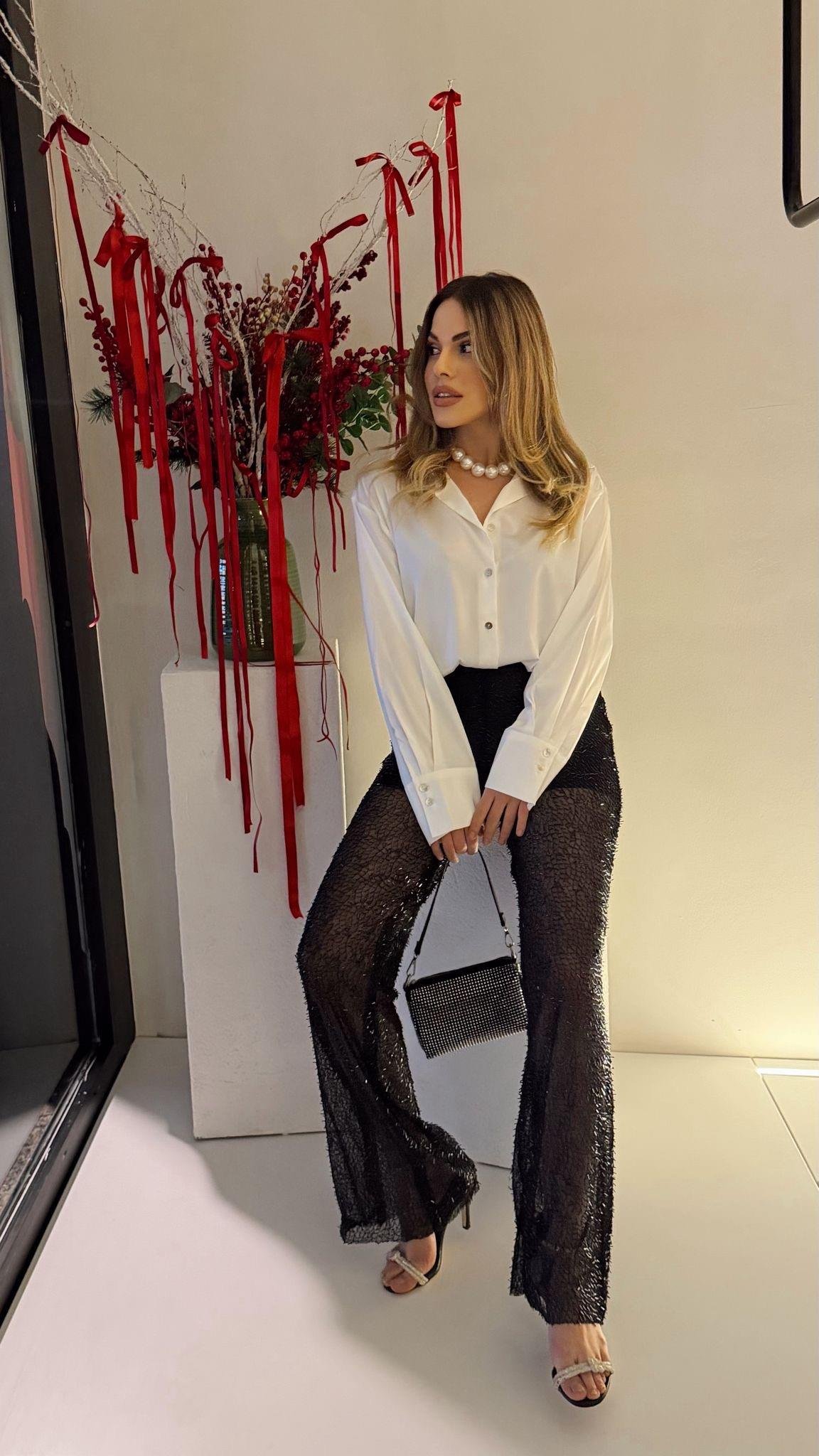 ÖZEL SERİ PUL PAYET PALAZZO PANTOLON