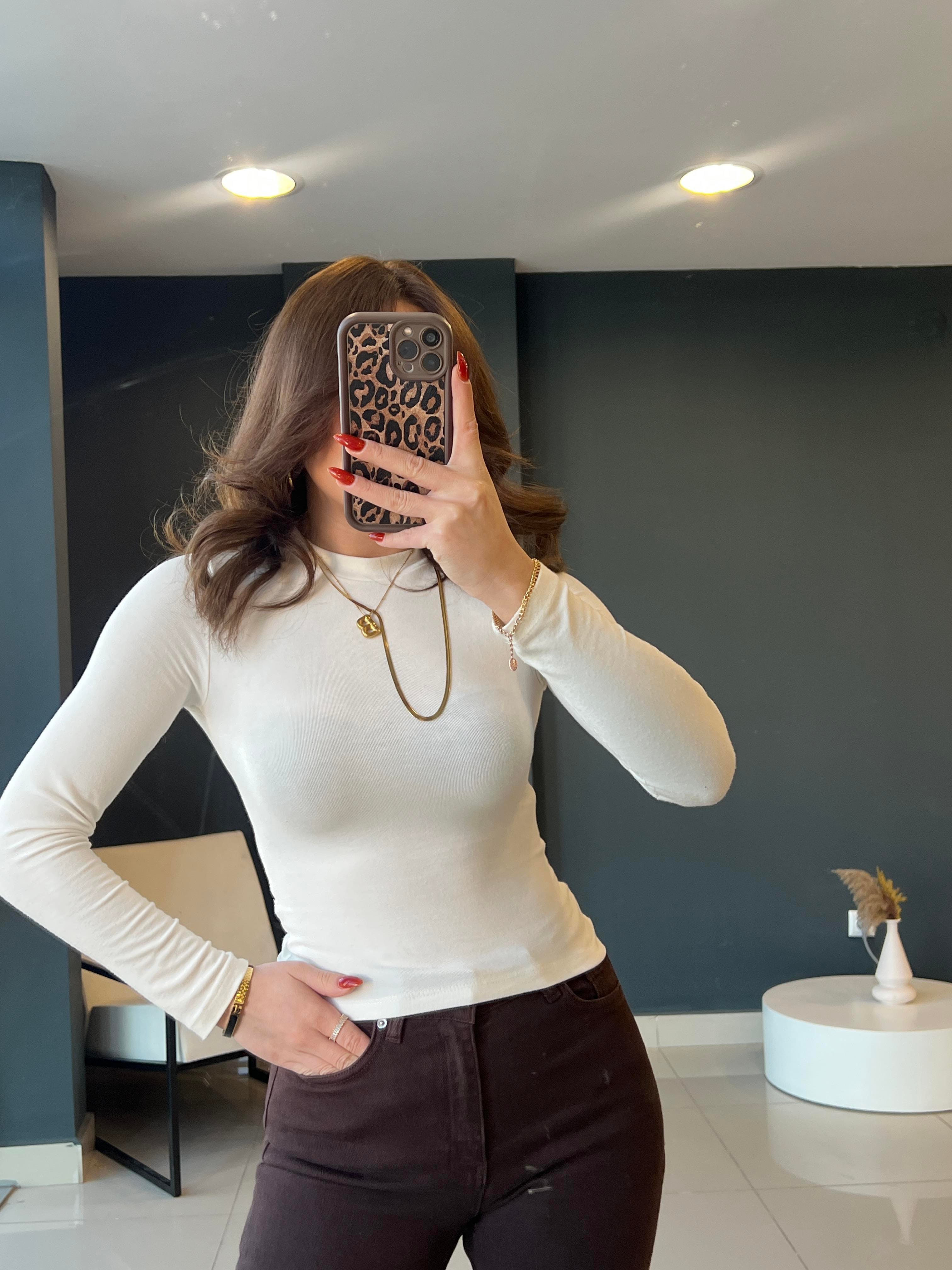 PAMUK BASİC BLUZ EKRU