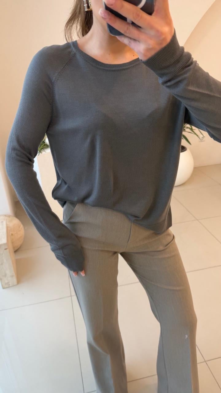 PAMUK BASİC DİLVİN BLUZ ANTRASİT