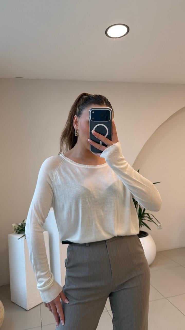 PAMUK BASİC DİLVİN BLUZ EKRU 