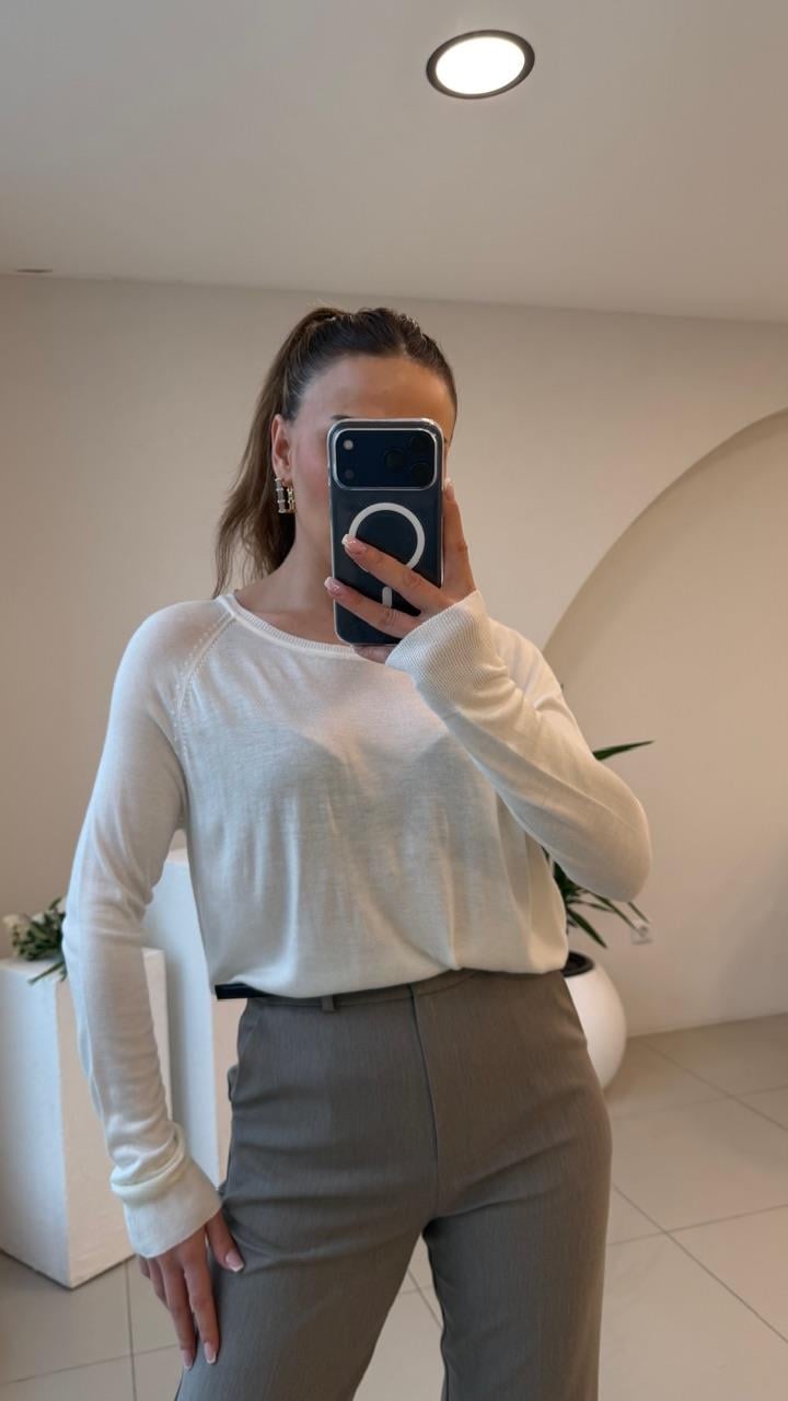 PAMUK BASİC DİLVİN BLUZ EKRU 