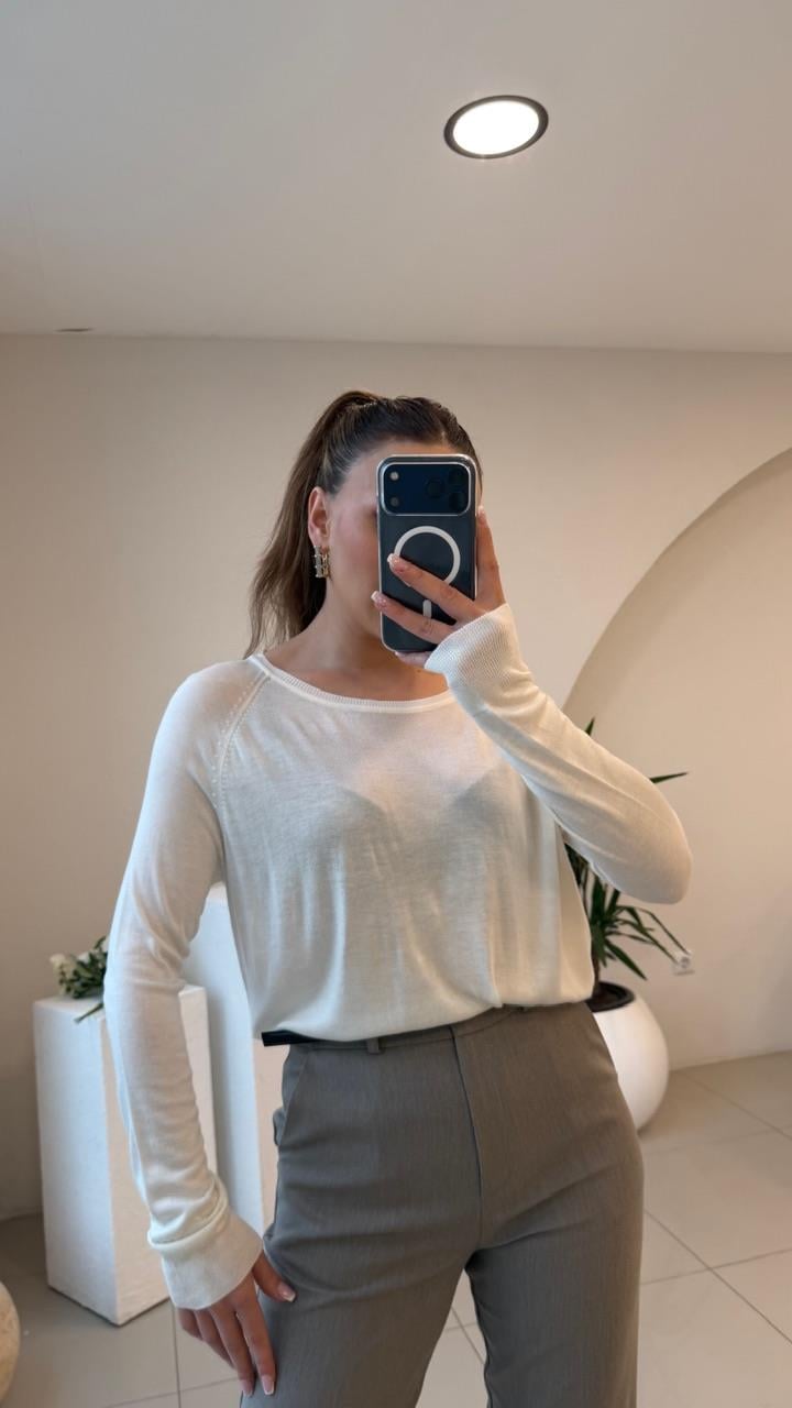 PAMUK BASİC DİLVİN BLUZ EKRU 