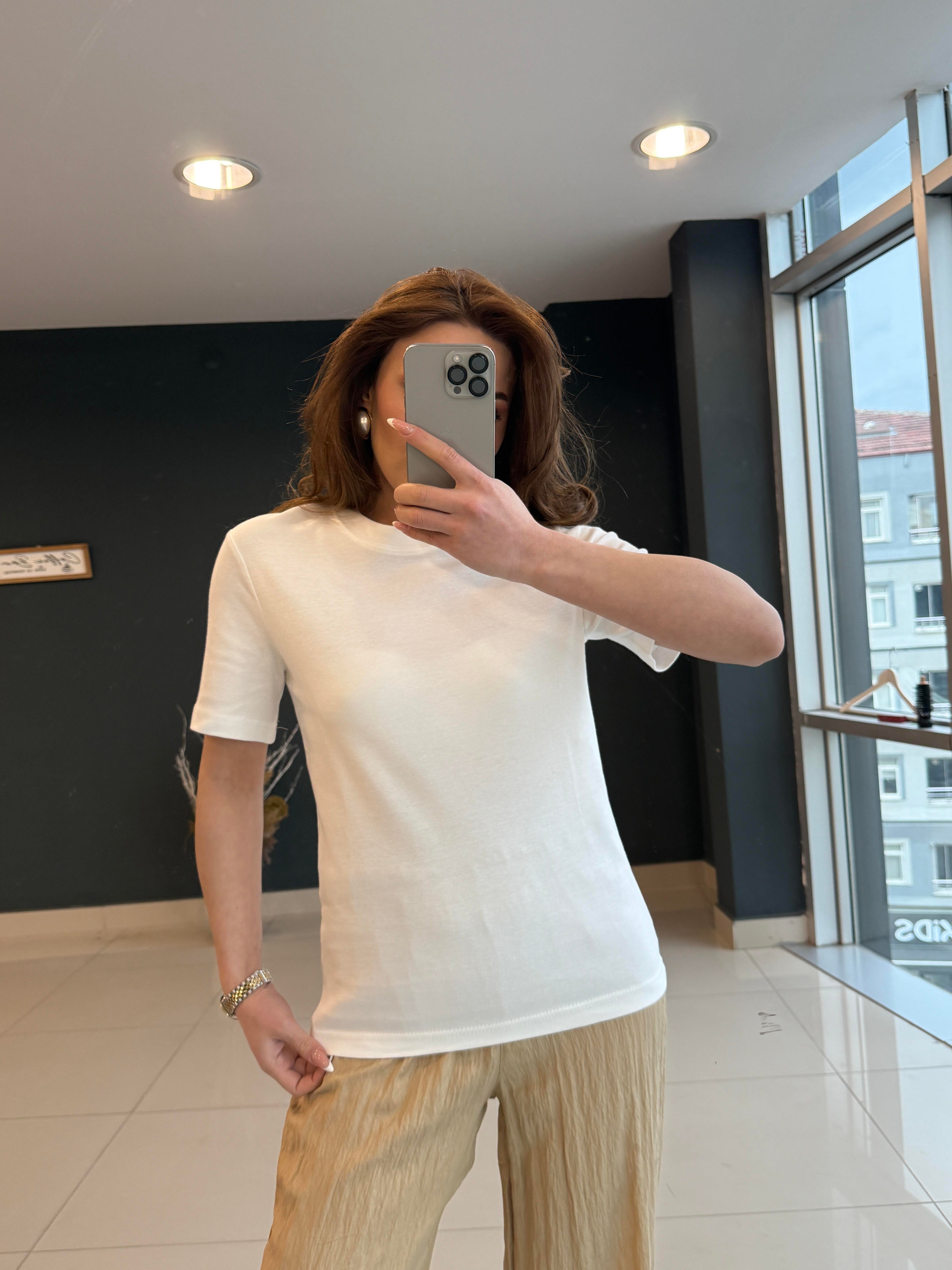 PAMUK BASİC THİŞÖRT BEYAZ