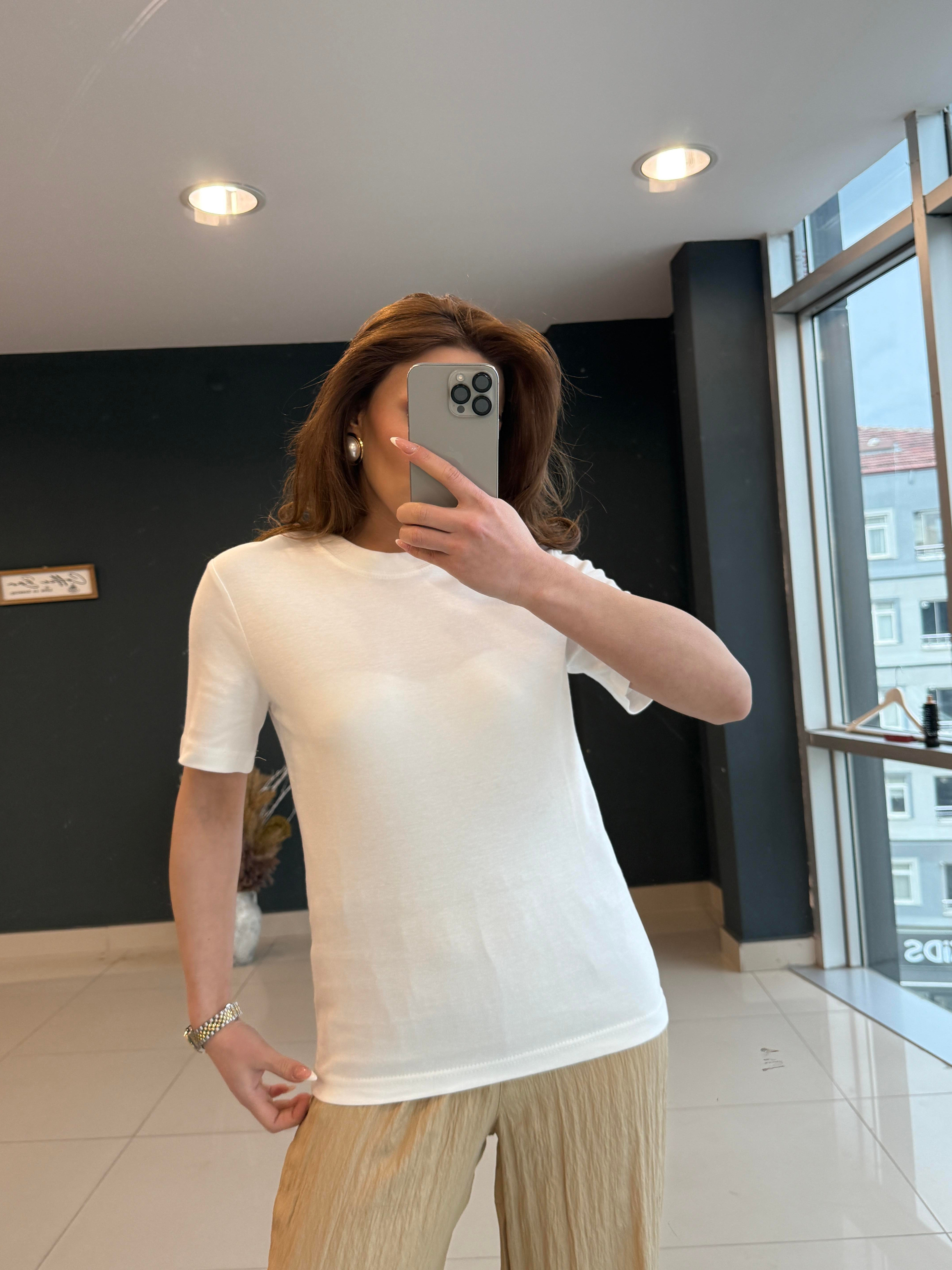 PAMUK BASİC THİŞÖRT BEYAZ