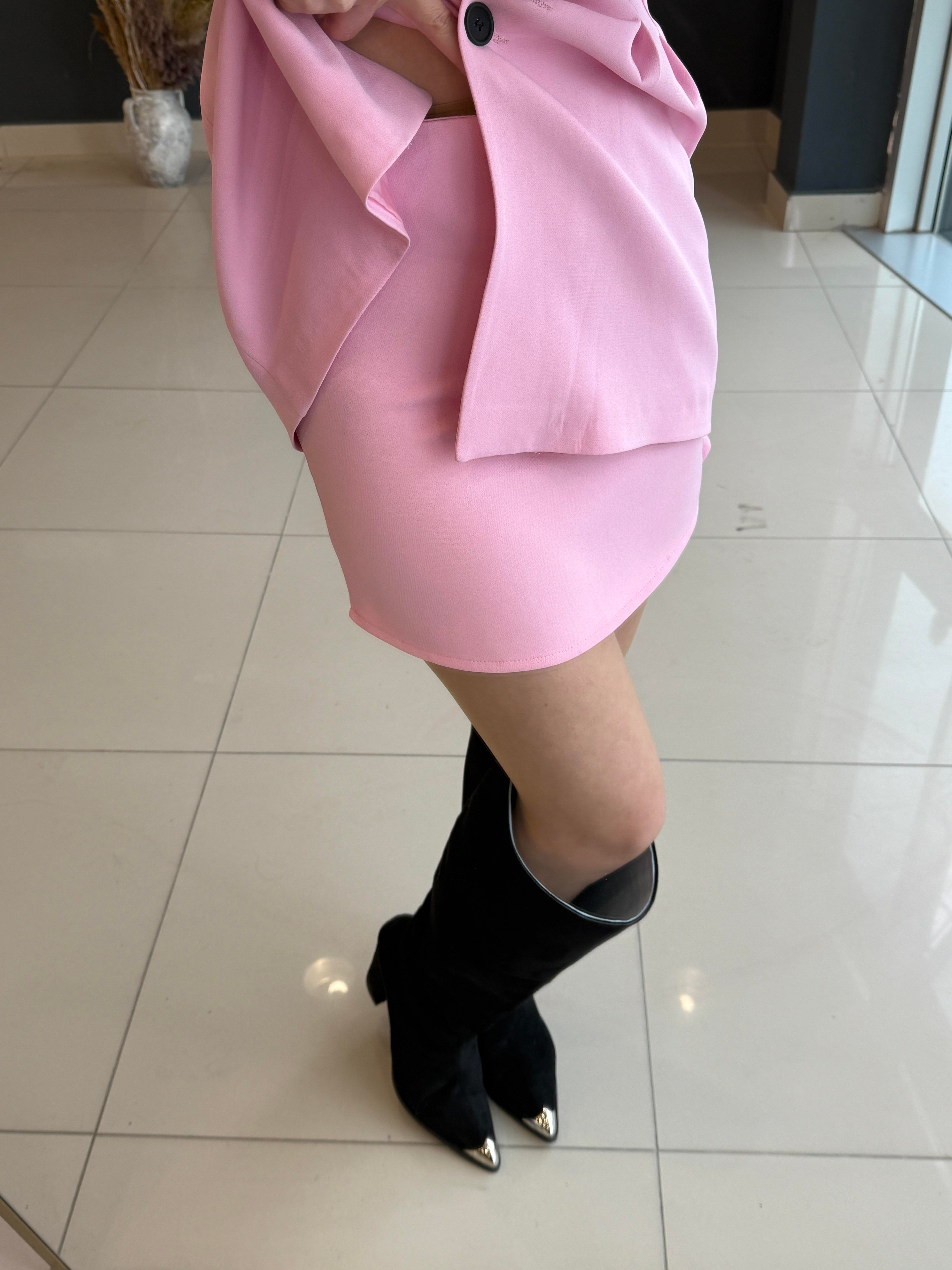 PEMBE ETEKLİ İKİLİ TAKIM