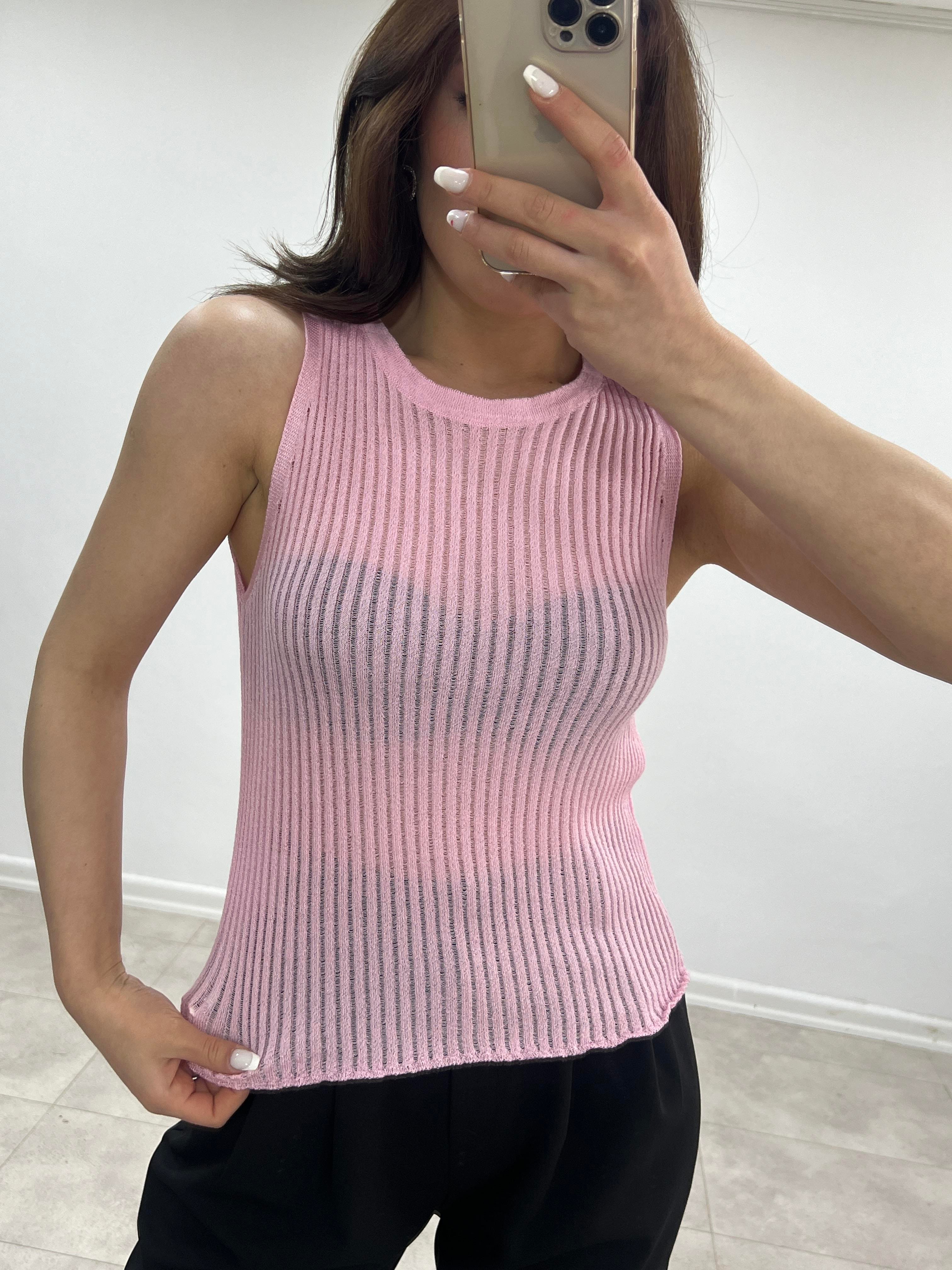 PEMBE MERSERİZE ATLET