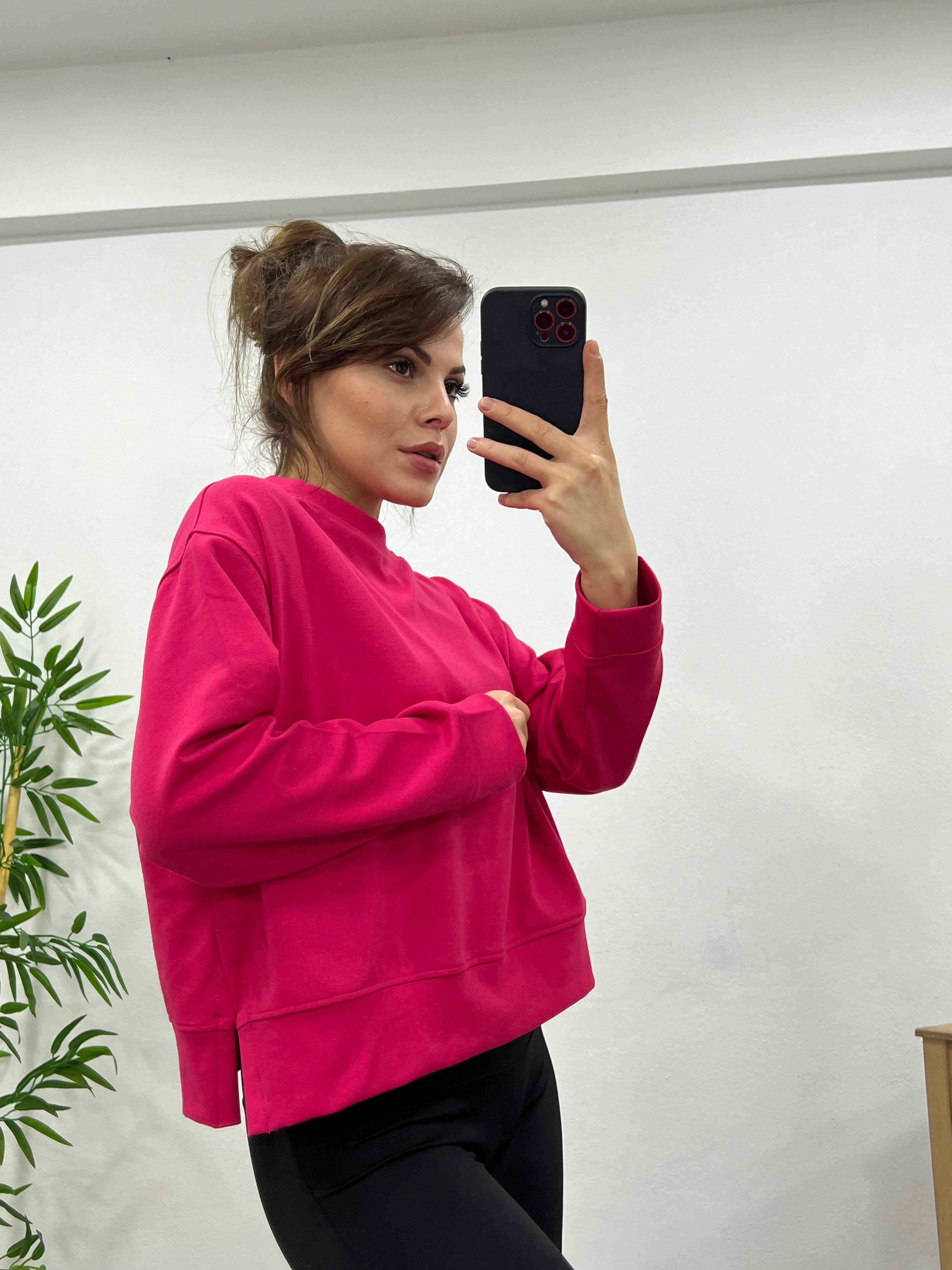 PEMBE OYSHO KUMAŞ SWEAT