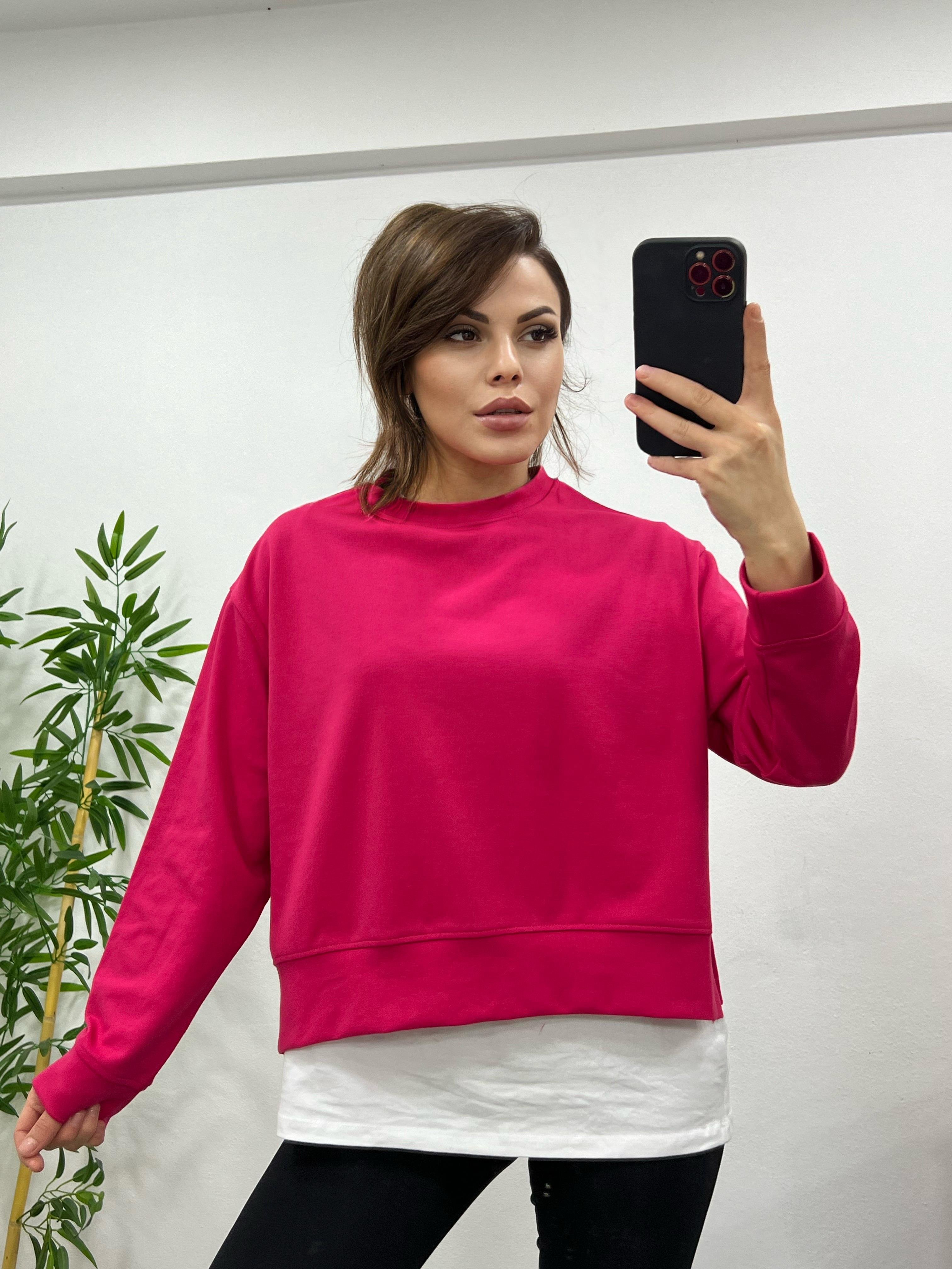 PEMBE OYSHO KUMAŞ SWEAT
