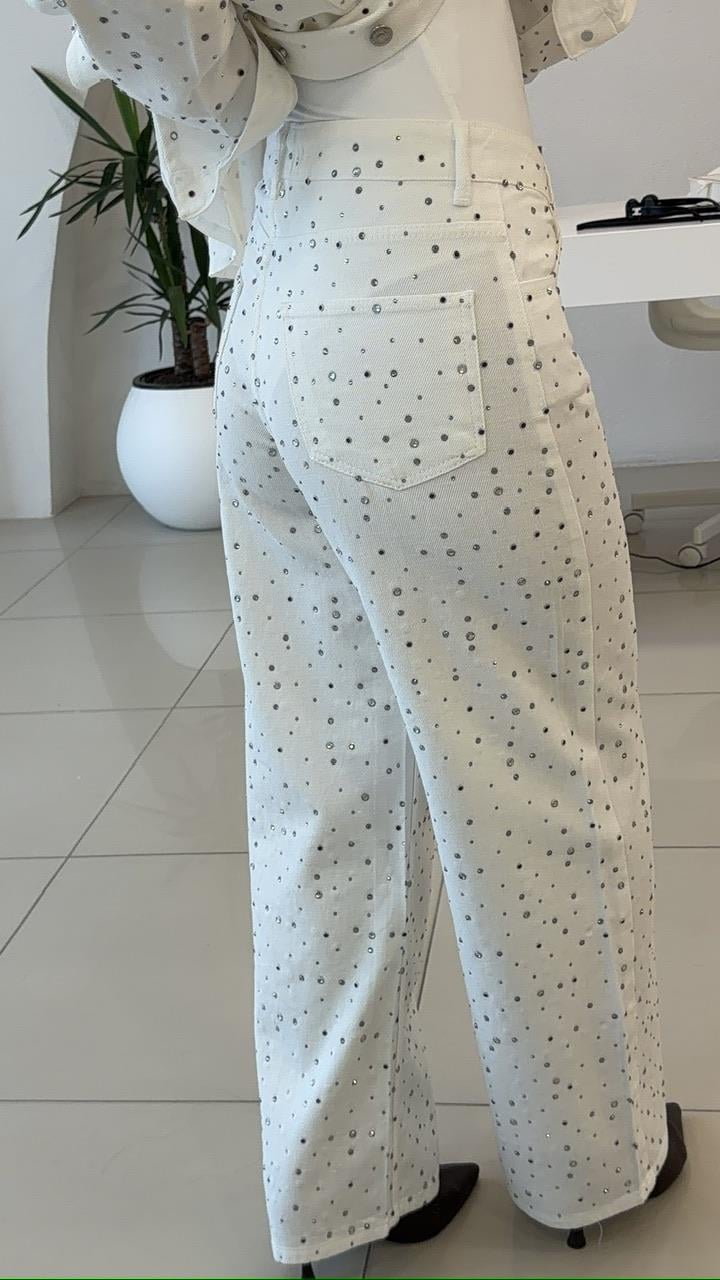 PREMİIM SERİ TAŞLI BOL PAÇA PANTOLON