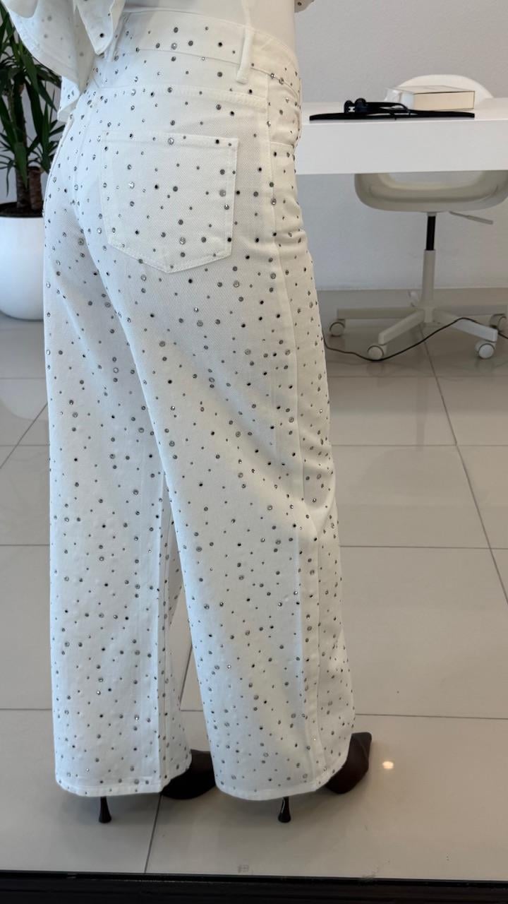 PREMİIM SERİ TAŞLI BOL PAÇA PANTOLON