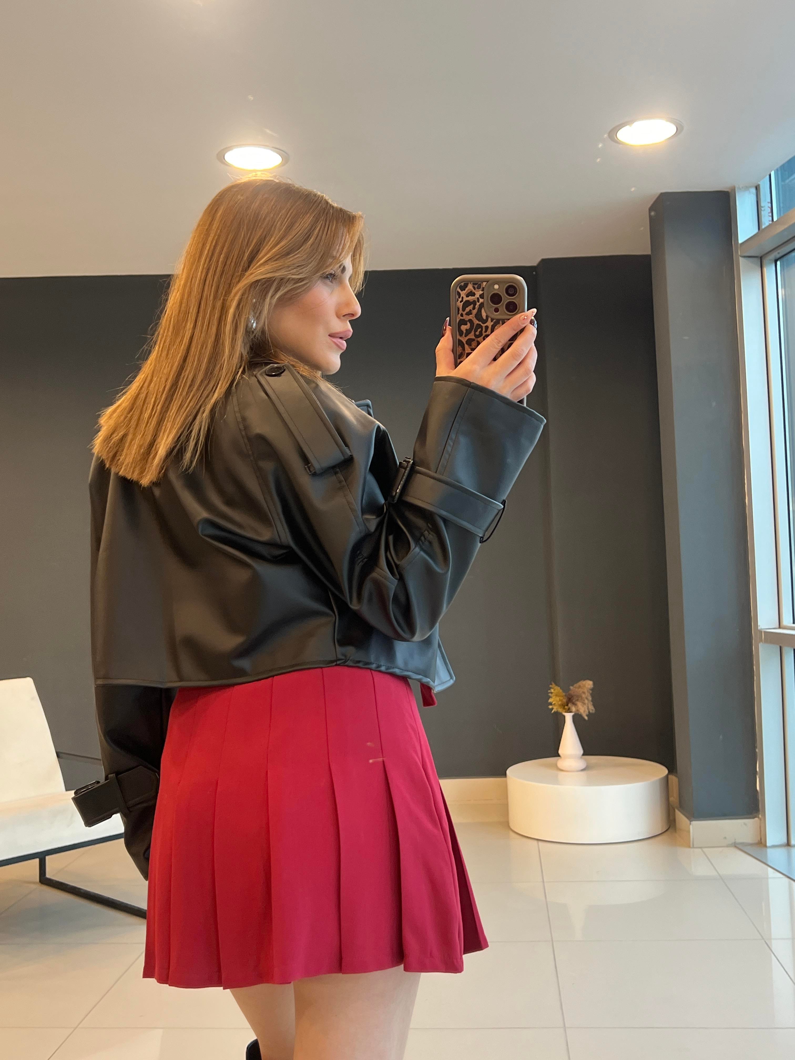 PREMIUM KISA DERİ CEKET 