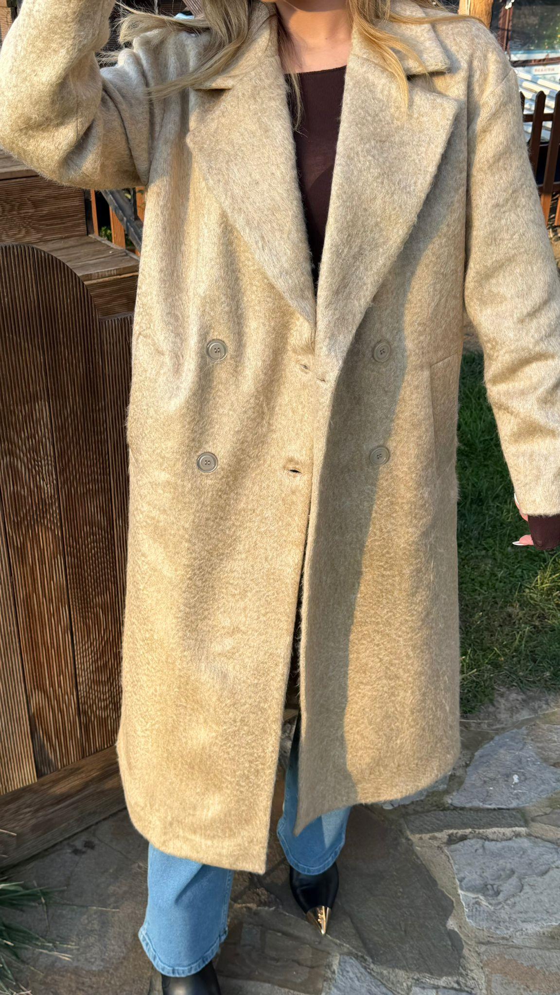 PREMİUM SERİ BEJ RENK GEÇİŞLİ KABAN
