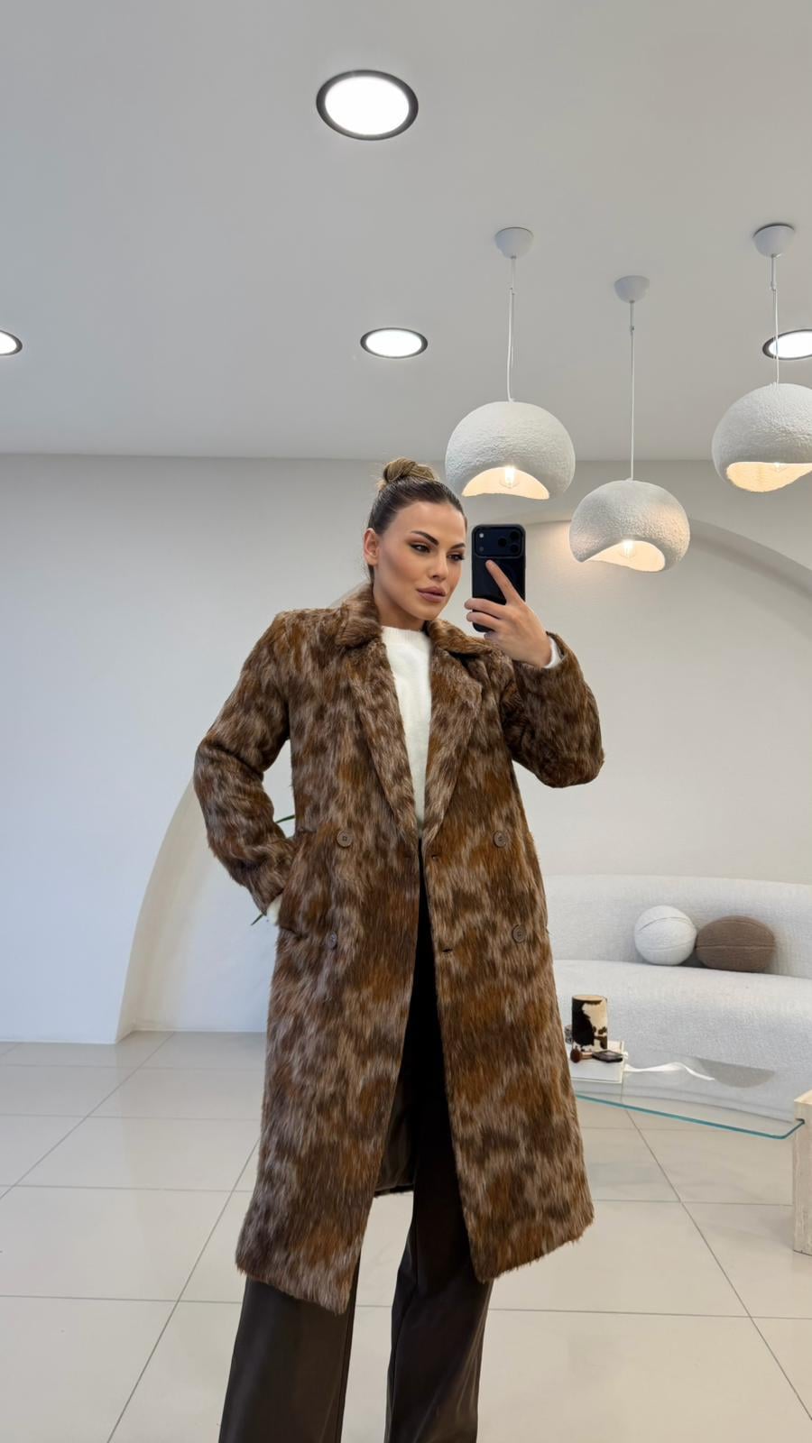PREMİUM SERİ CAMEL RENK GEÇİŞLİ KABAN